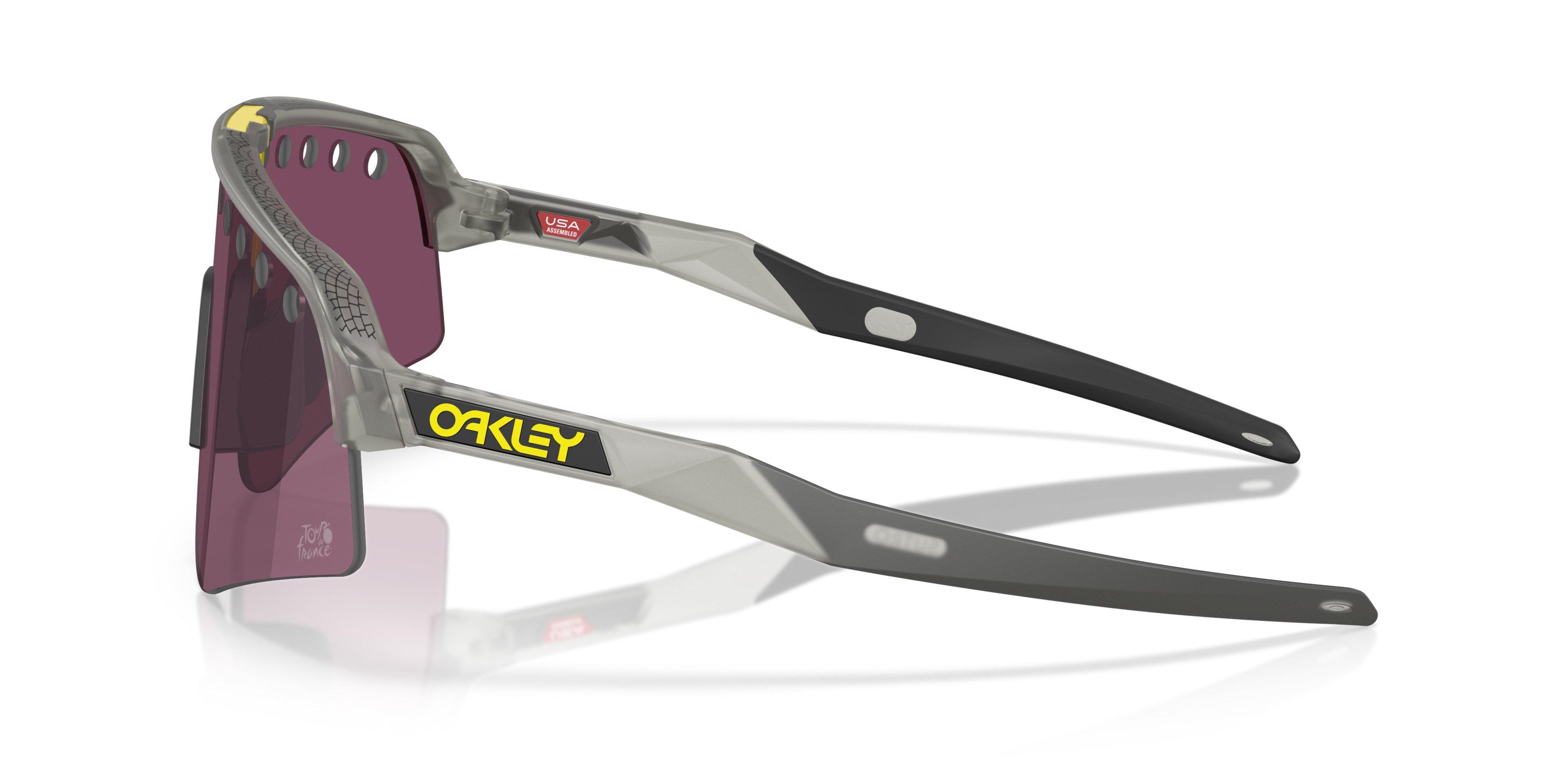 Oakley Sutro Lite Sweep Prizm Road Black Sunglasses - Matte Grey Ink - GREY/SILVER Thumbnail View 8