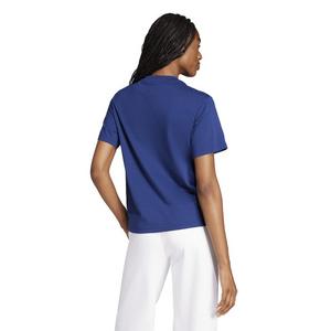 adidas Women's Essentials 3-Stripes Cotton T-Shirt - Blue/White