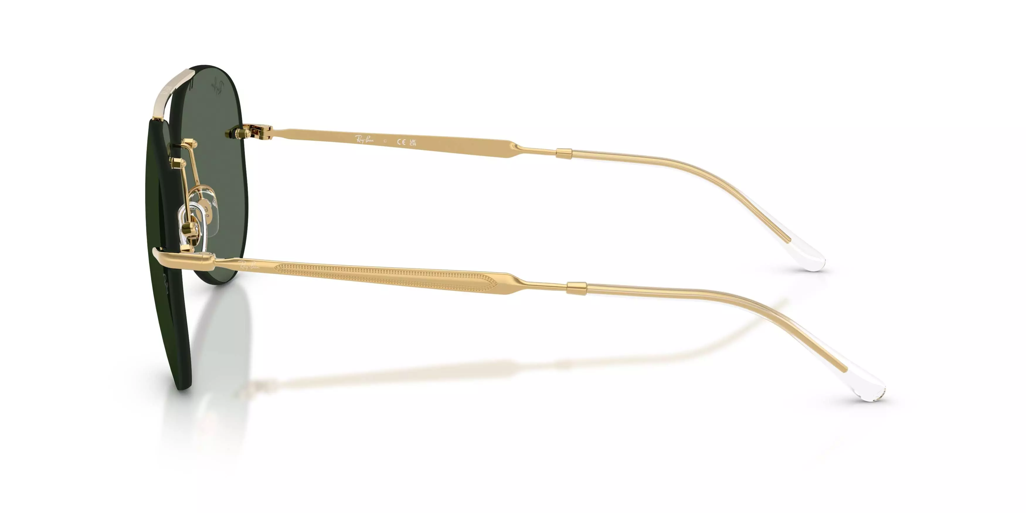 Ray-Ban RB3791 Dark Green Sunglasses - Polished Arista Gold - GOLD/GREEN
