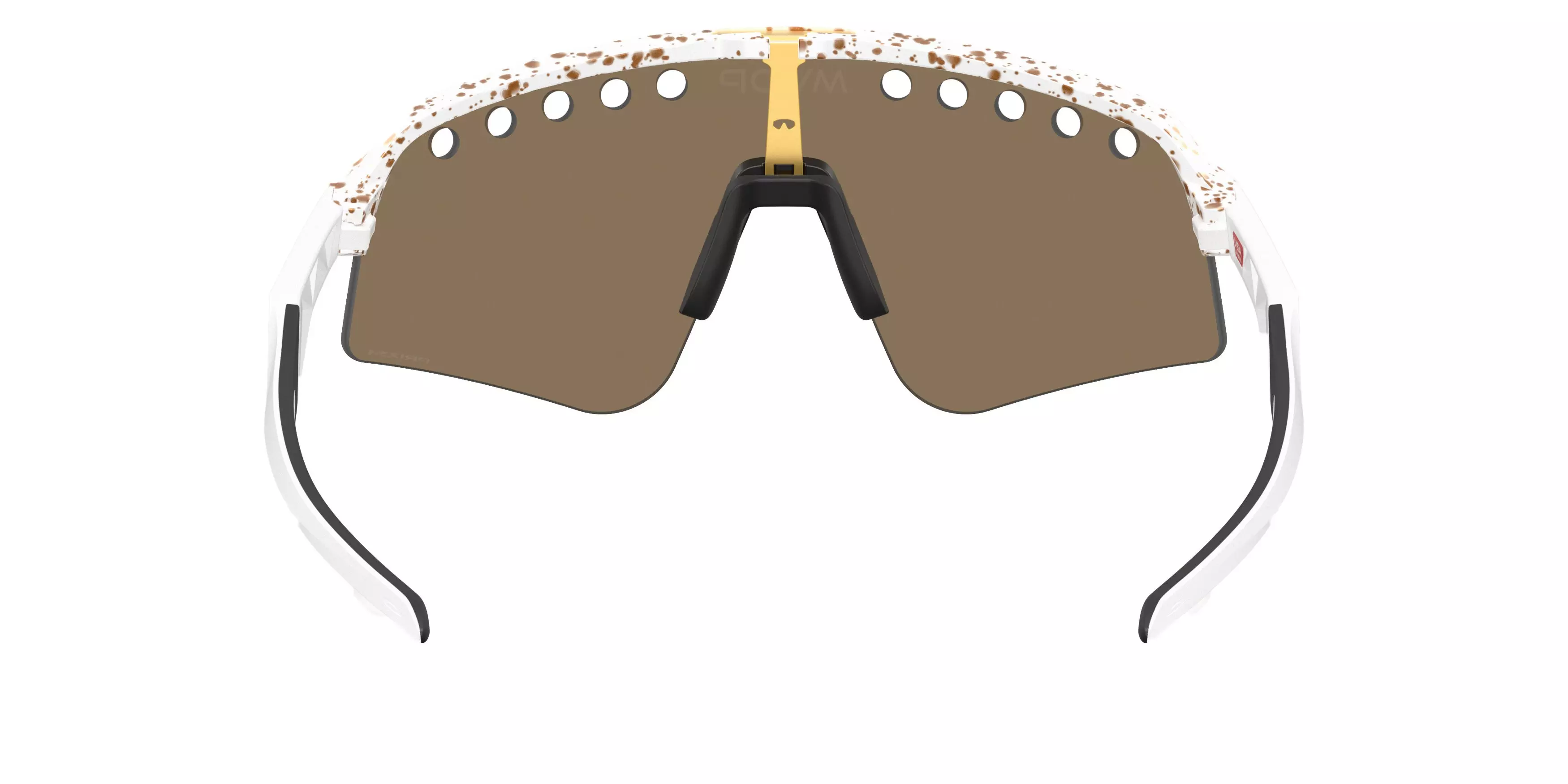 Oakley Sutro Lite Sweep Prizm 24K Sunglasses - MVDP White Splatter - WHITE/GOLD