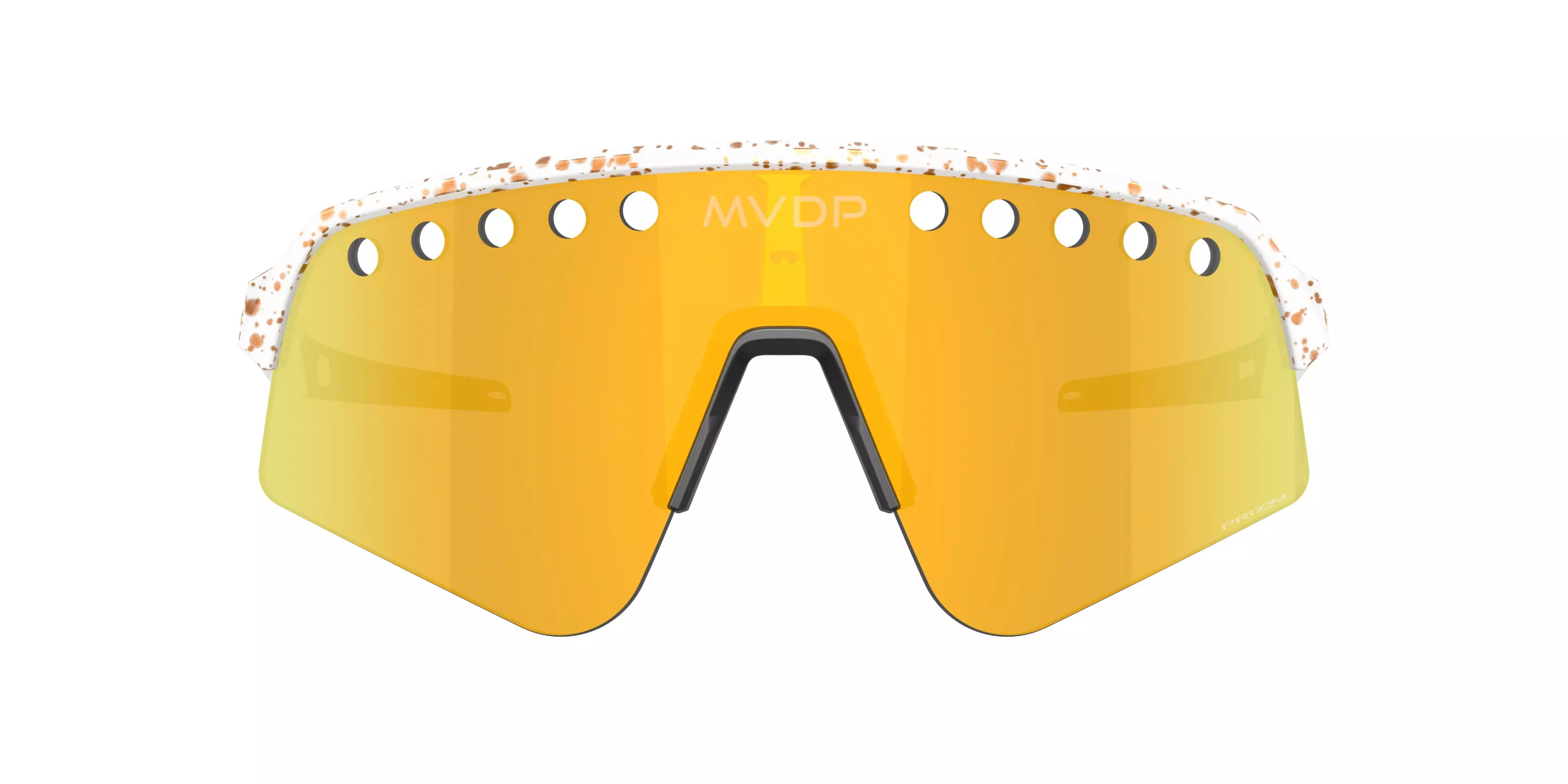 Oakley Sutro Lite Sweep Prizm 24K Sunglasses - MVDP White Splatter - WHITE/GOLD