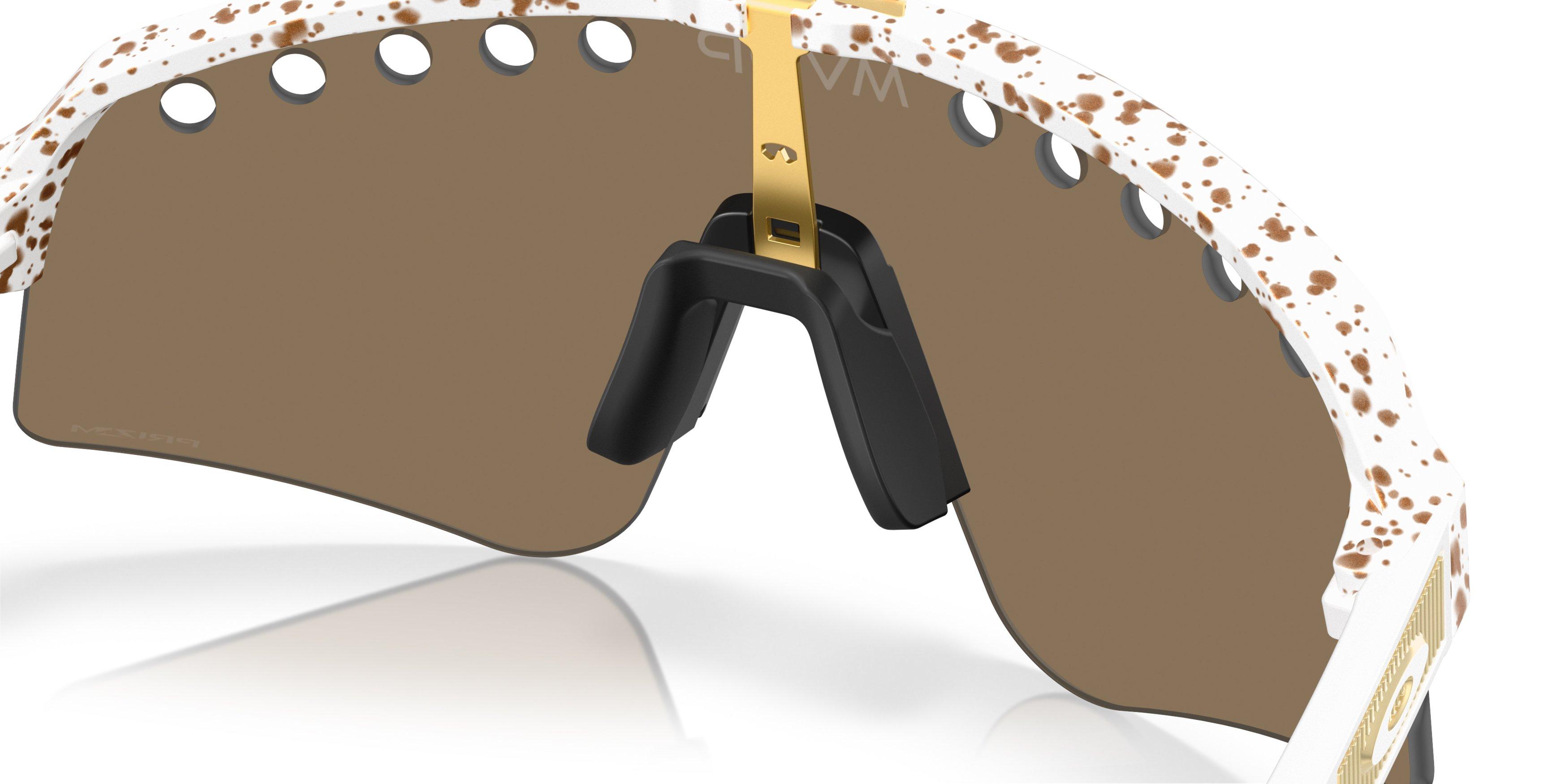 Oakley Sutro Lite Sweep Prizm 24K Sunglasses - MVDP White Splatter - WHITE/GOLD Thumbnail View 6