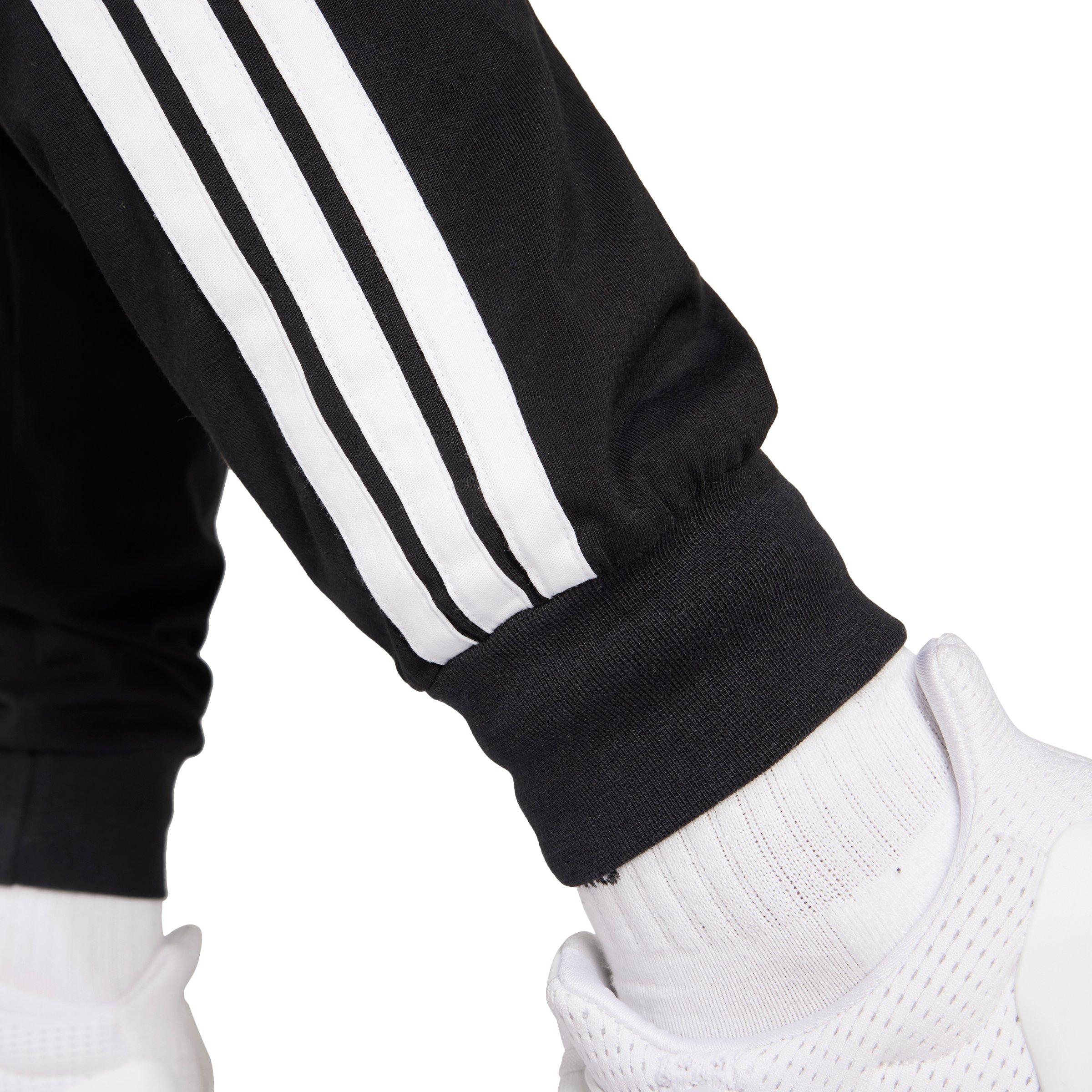adidas Women's Essentials 3-Stripes Joggers - Black/White - BLACK/WHITE Thumbnail View 4