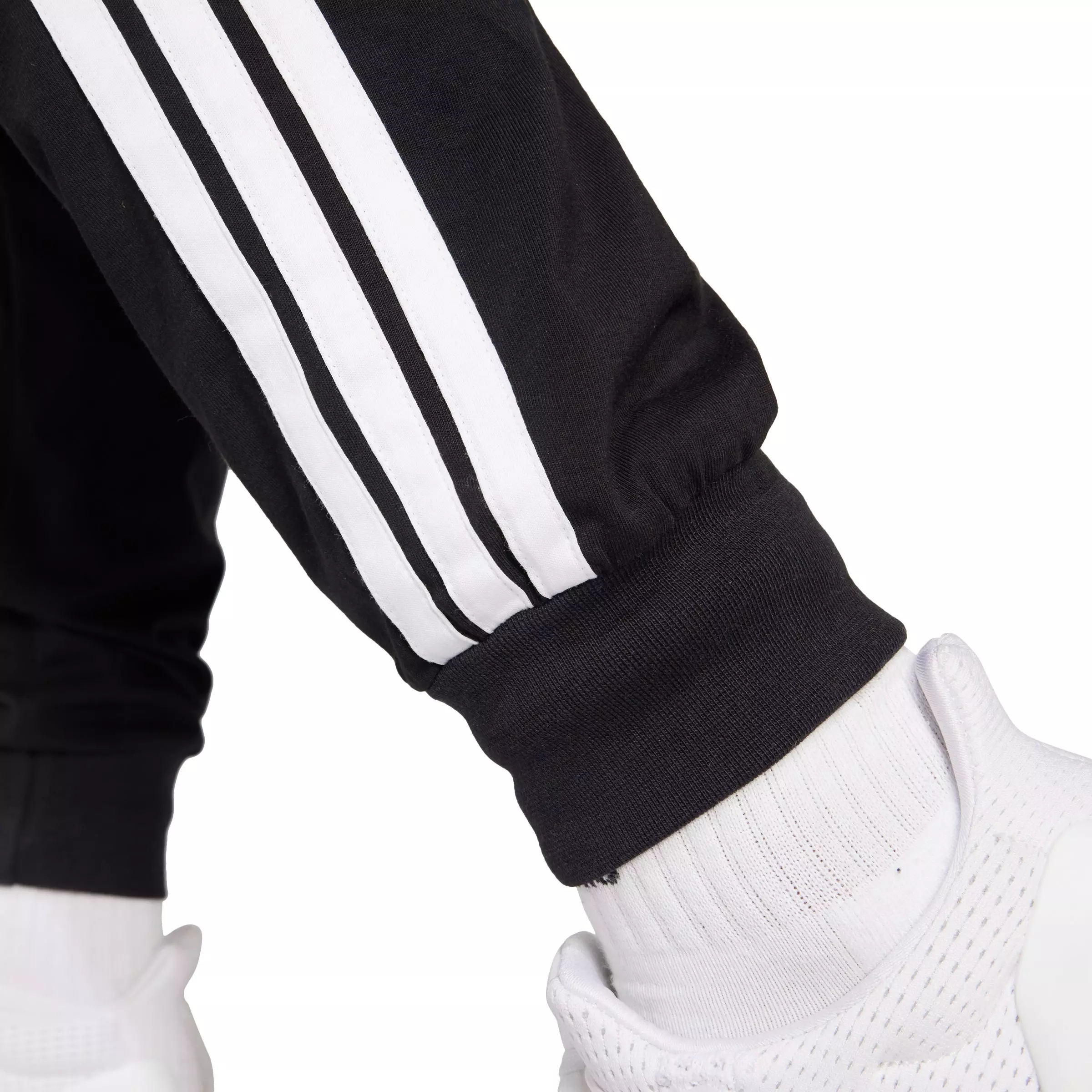 adidas Women's Essentials 3-Stripes Joggers - Black/White - BLACK/WHITE