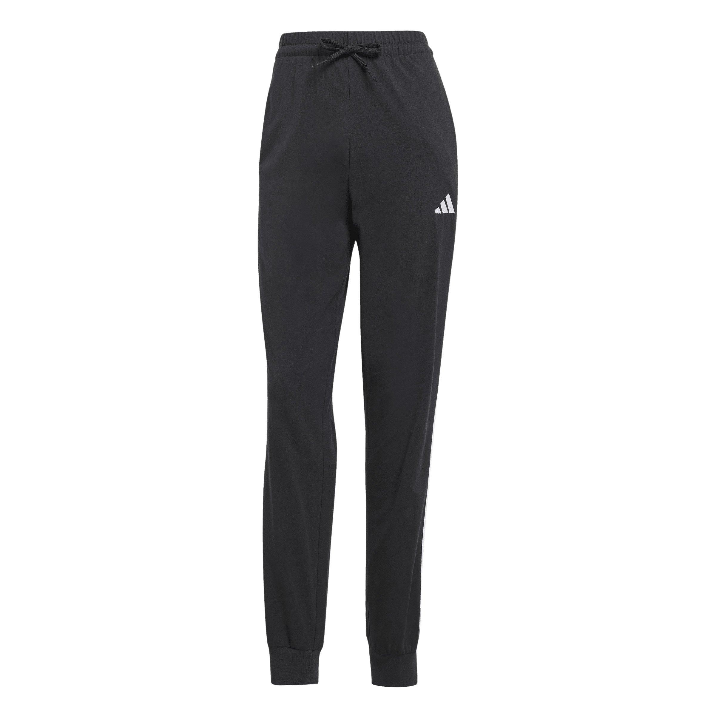 adidas Women's Essentials 3-Stripes Joggers - Black/White - BLACK/WHITE Thumbnail View 5
