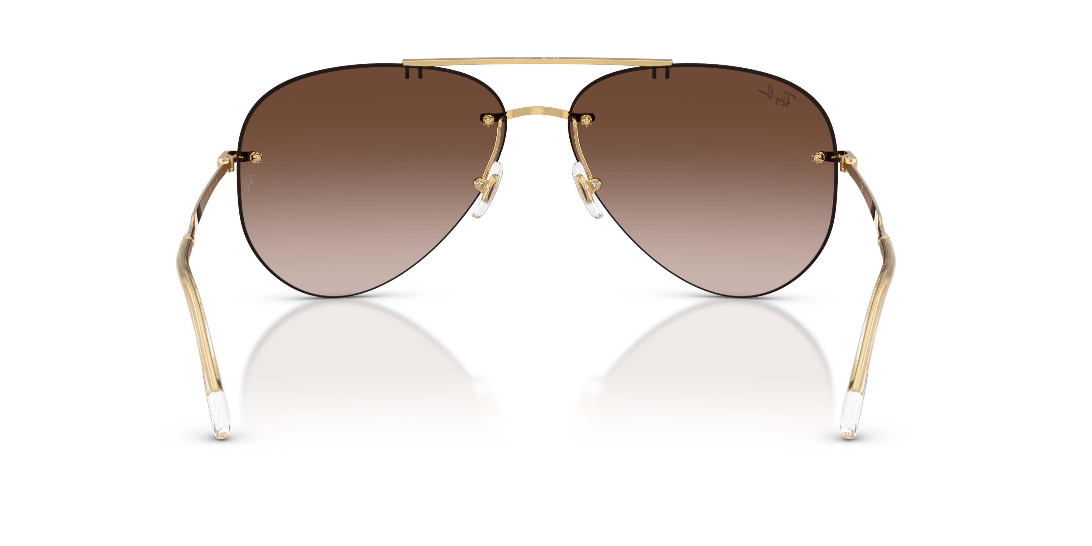 Ray-Ban RB3791 Light Brown Gradient Dark Brown Sunglasses - Polished Arista Gold - GOLD/BROWN
