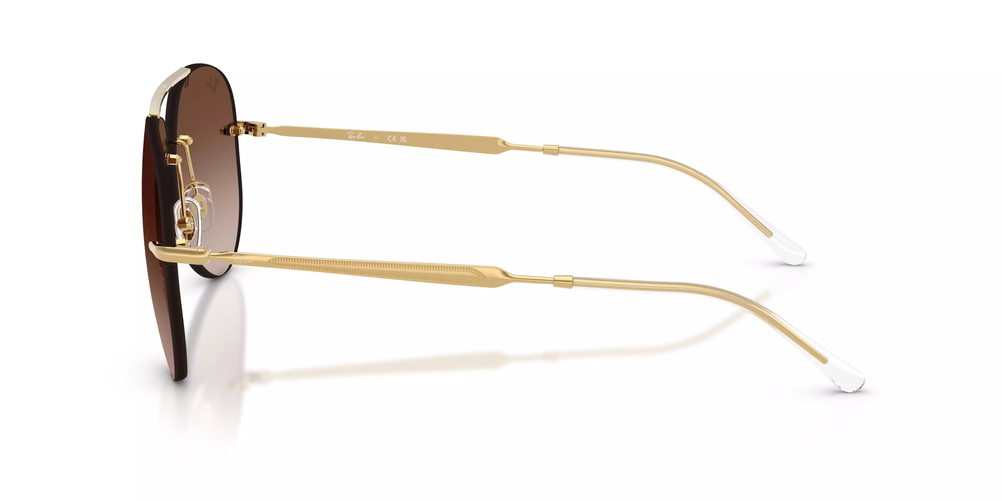 Ray-Ban RB3791 Light Brown Gradient Dark Brown Sunglasses - Polished Arista Gold - GOLD/BROWN