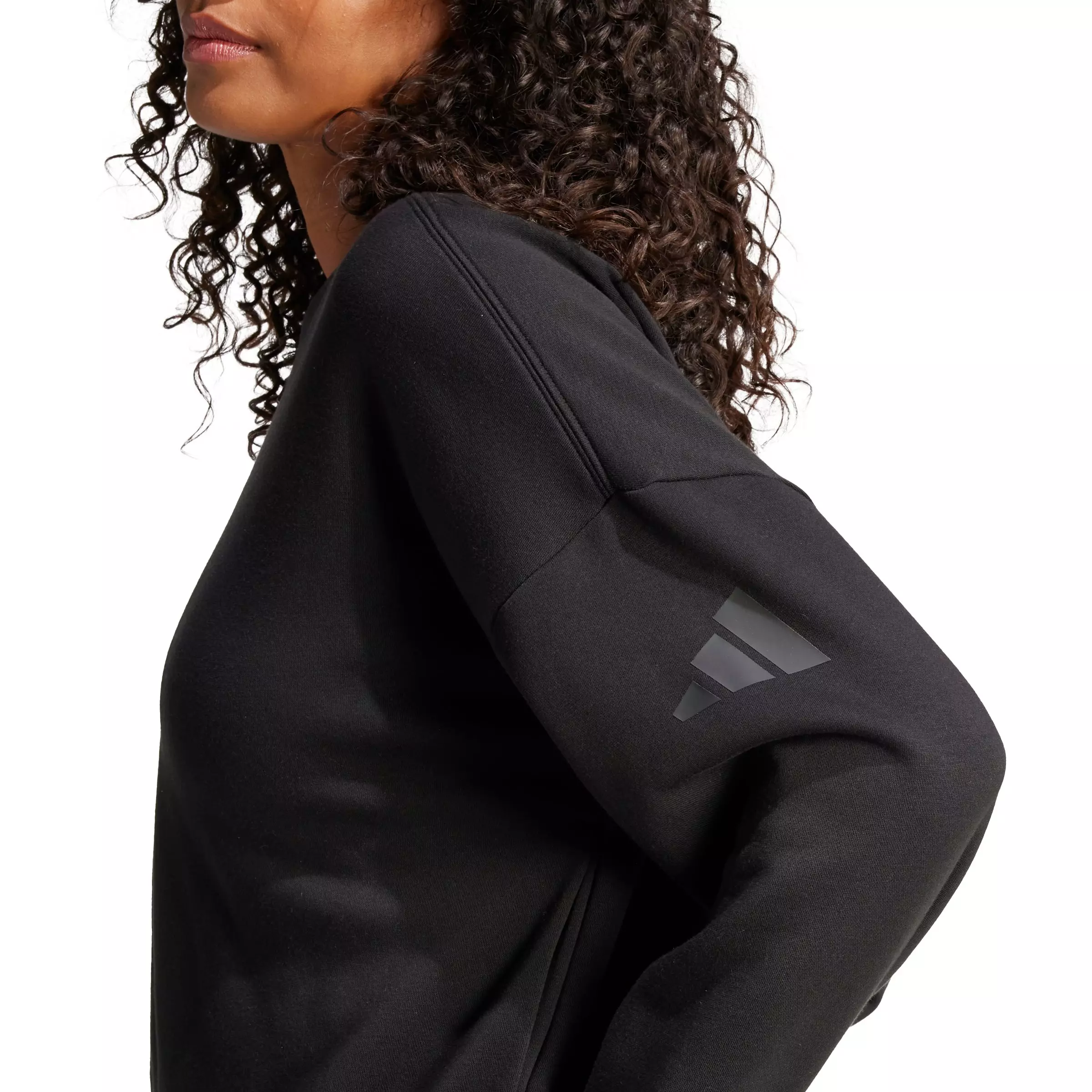 adidas Women's Essentials Contemporary Logo Bomber Jacket - Black - BLACK