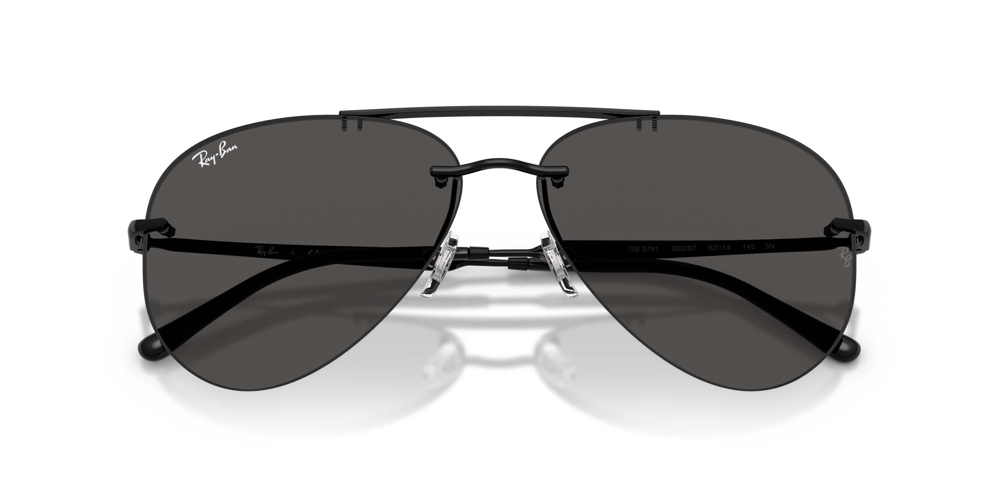 Ray-Ban RB3791 Dark Grey Sunglasses - Black - BLACK/GREY