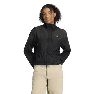 adidas Originals Women's Black Wash Denim Track Jacket