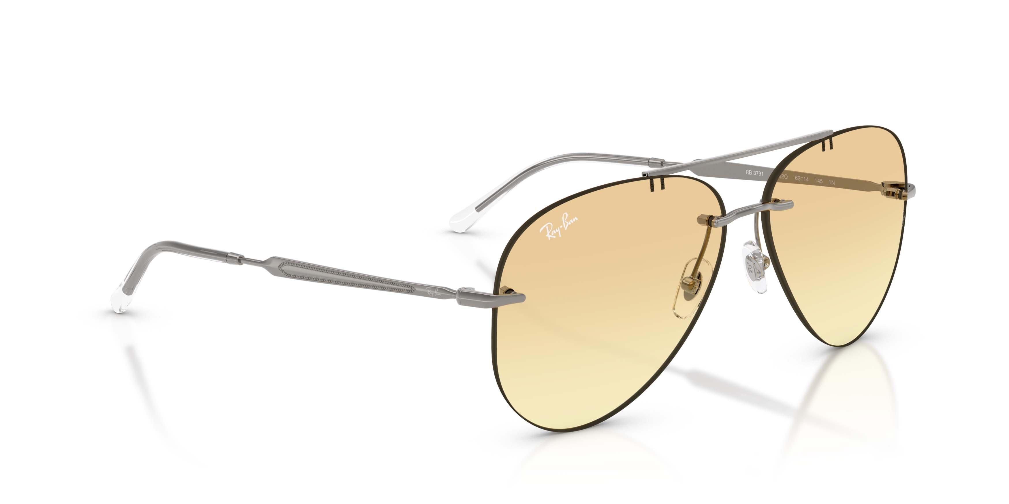 Ray-Ban RB3791 Yellow Gradient Grey Sunglasses - Gunmetal - GREY/YELLOW