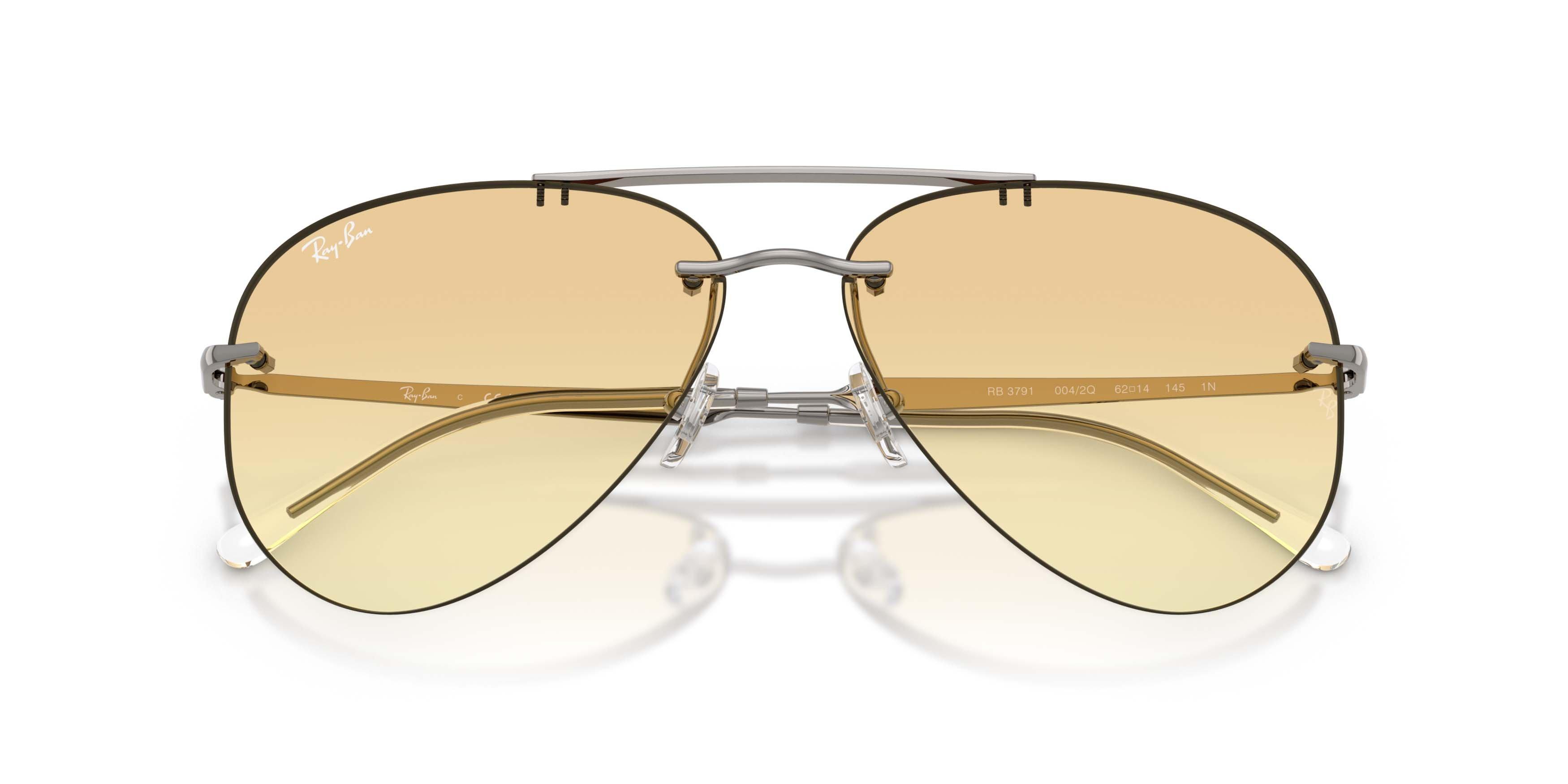 Ray-Ban RB3791 Yellow Gradient Grey Sunglasses - Gunmetal - GREY/YELLOW