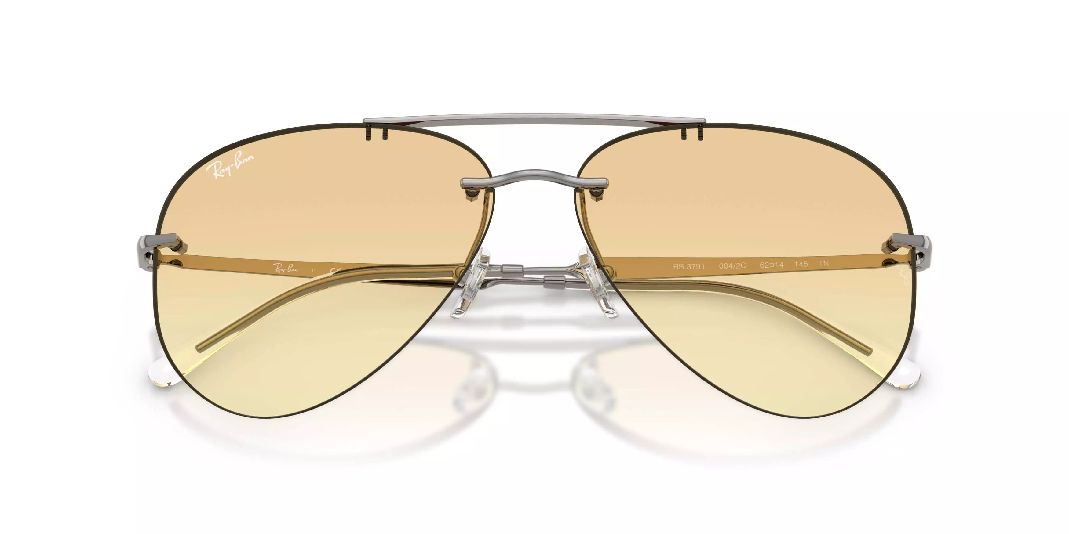 Ray-Ban RB3791 Yellow Gradient Grey Sunglasses - Gunmetal - GREY/YELLOW