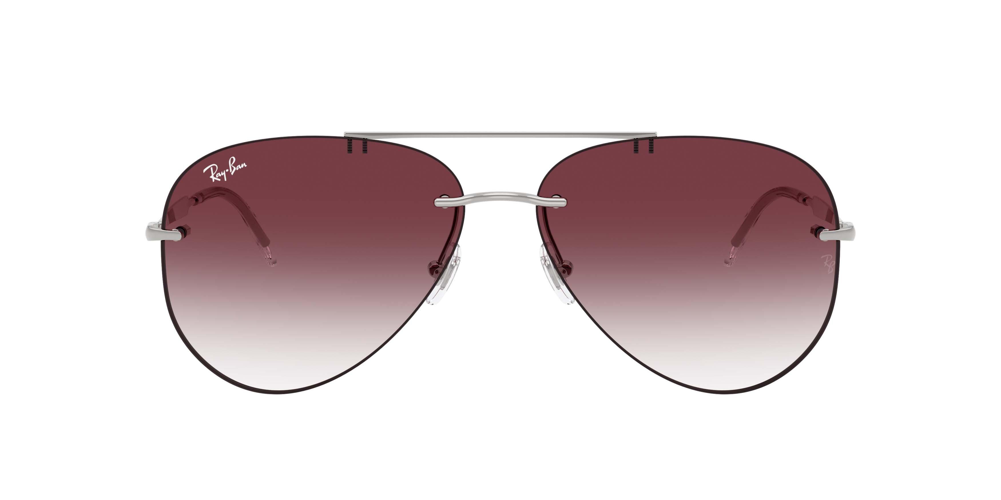 Ray-Ban RB3791 Clear Gradient Dark Violet Sunglasses - Silver - SILVER