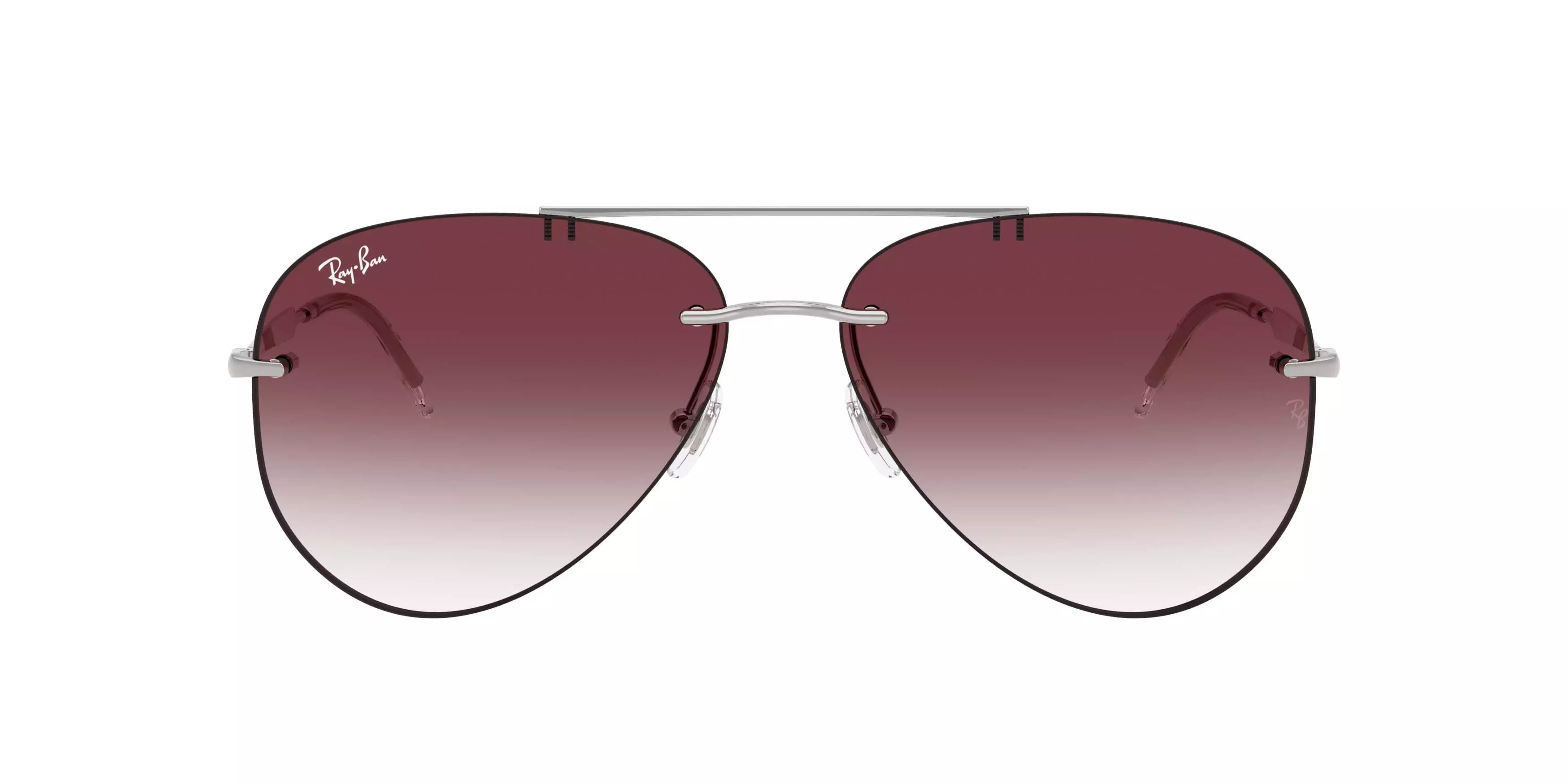Ray-Ban RB3791 Clear Gradient Dark Violet Sunglasses - Silver - SILVER