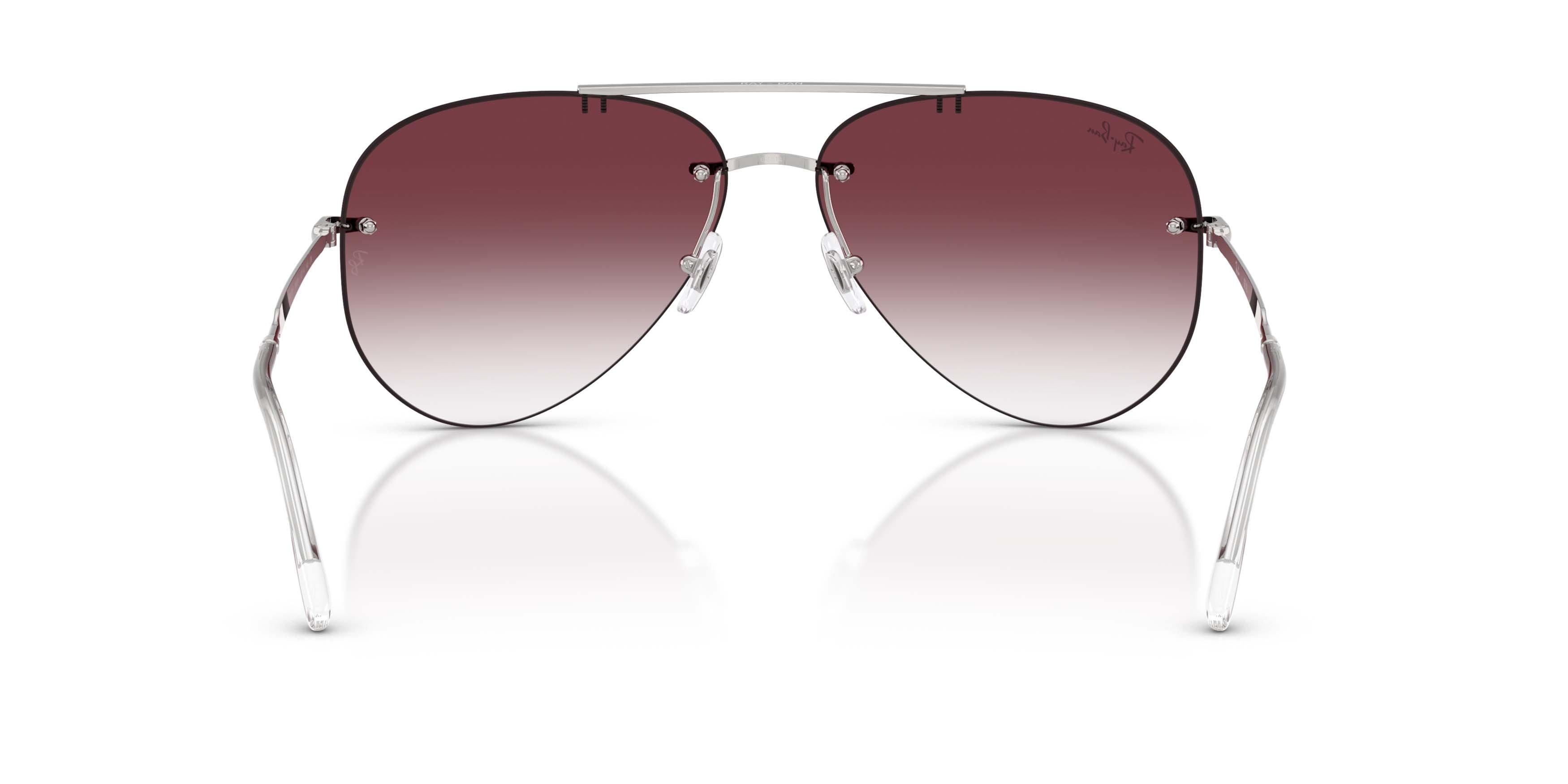 Ray-Ban RB3791 Clear Gradient Dark Violet Sunglasses - Silver - SILVER