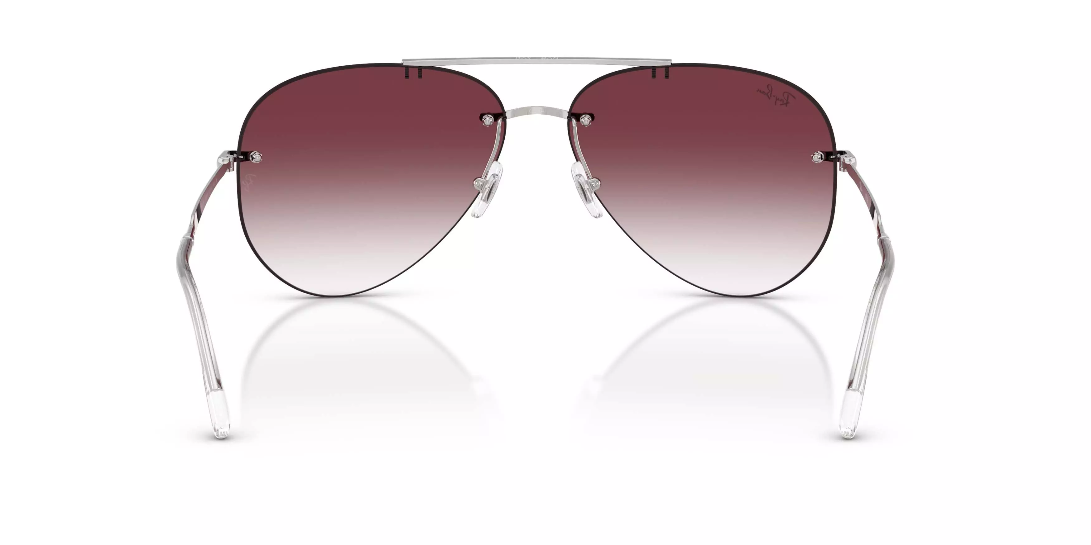 Ray-Ban RB3791 Clear Gradient Dark Violet Sunglasses - Silver - SILVER