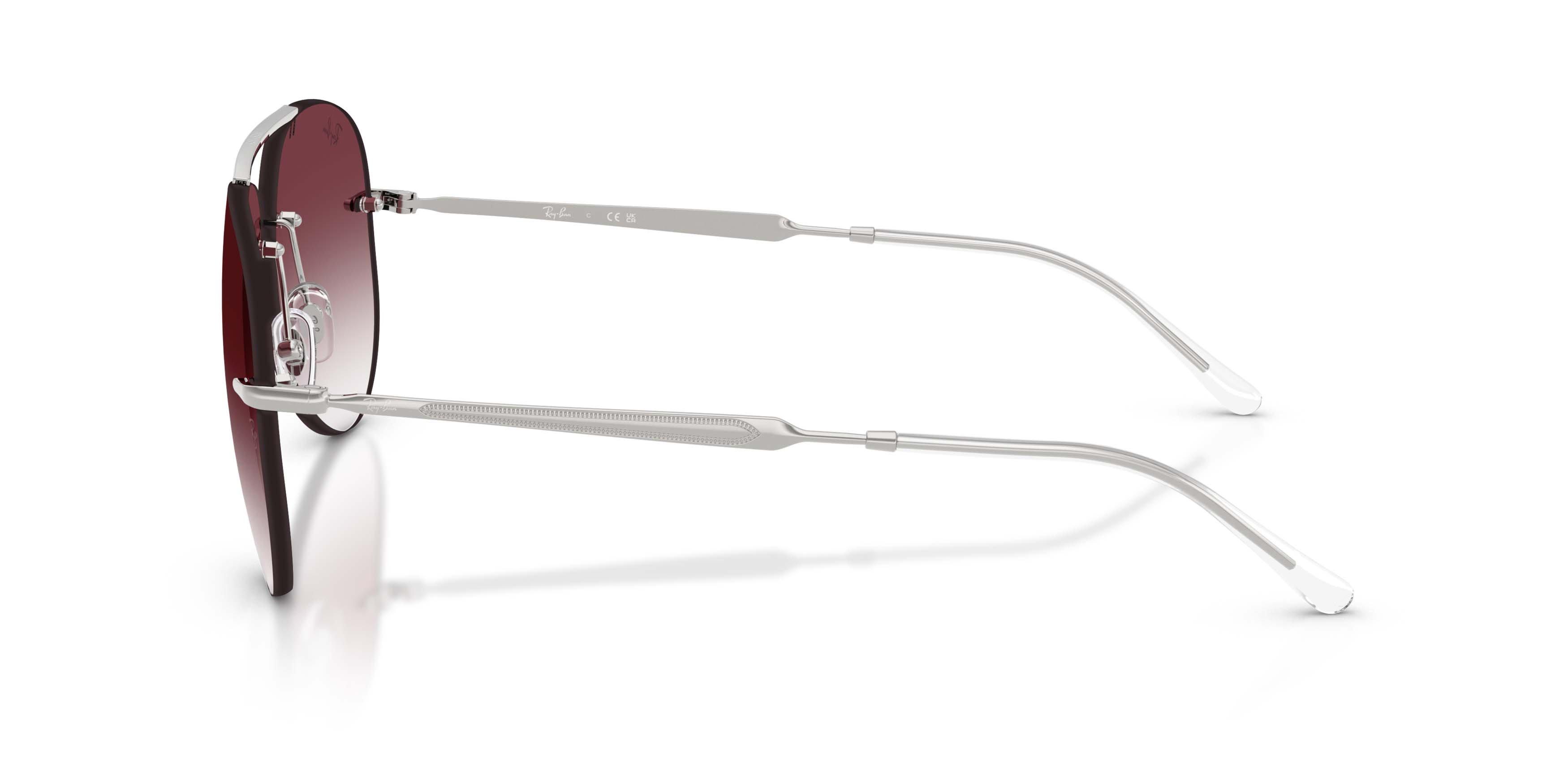 Ray-Ban RB3791 Clear Gradient Dark Violet Sunglasses - Silver - SILVER