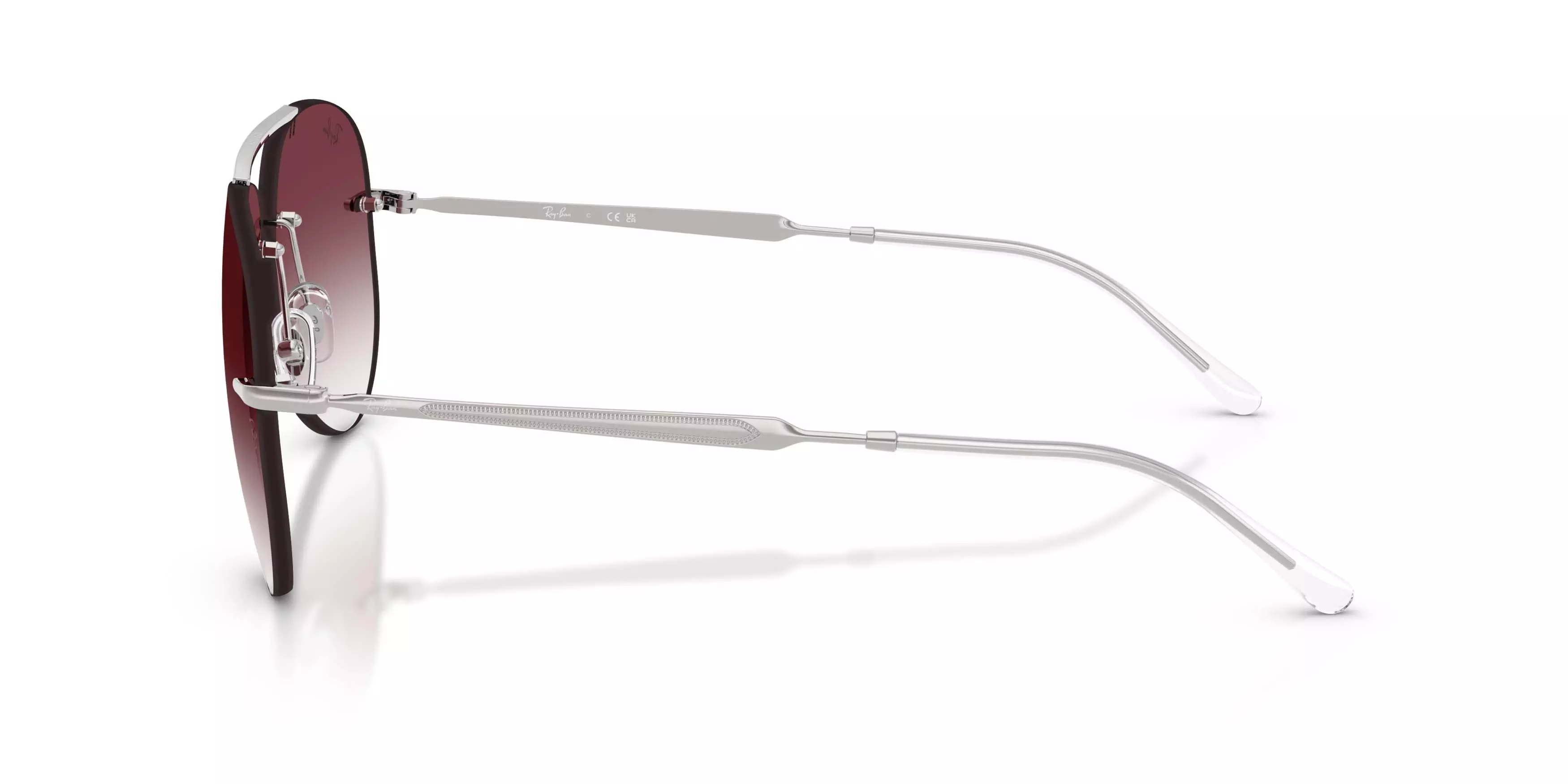 Ray-Ban RB3791 Clear Gradient Dark Violet Sunglasses - Silver - SILVER
