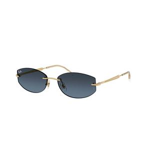 Ray-Ban RB3792 Dark Blue Gradient Dark Grey Sunglasses - Polished Arista Gold - GOLD/GREY