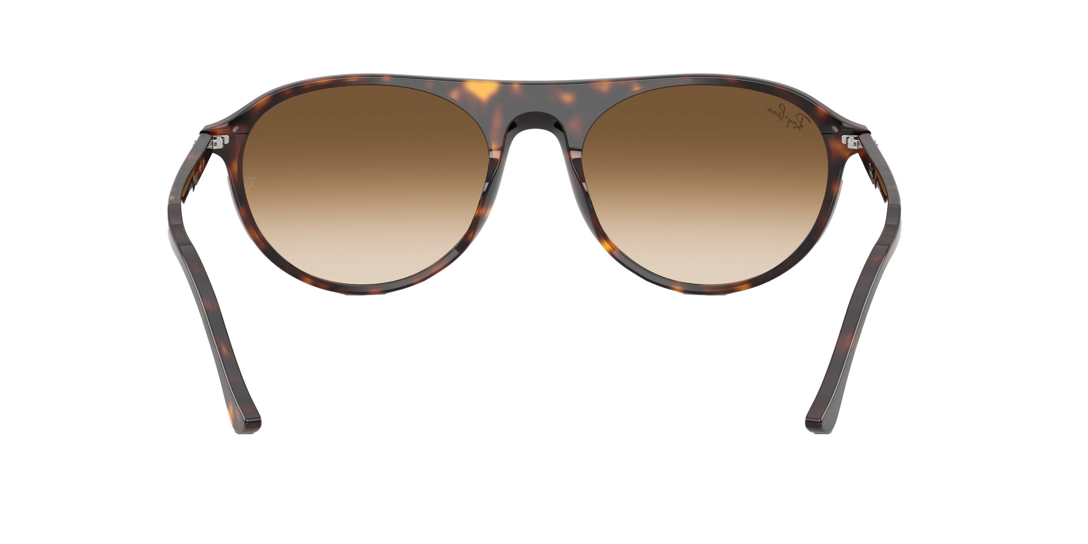 Ray-Ban RB2215 Brown Gradient Sunglasses - Yellow Turtle - YELLOW/BROWN Thumbnail View 2