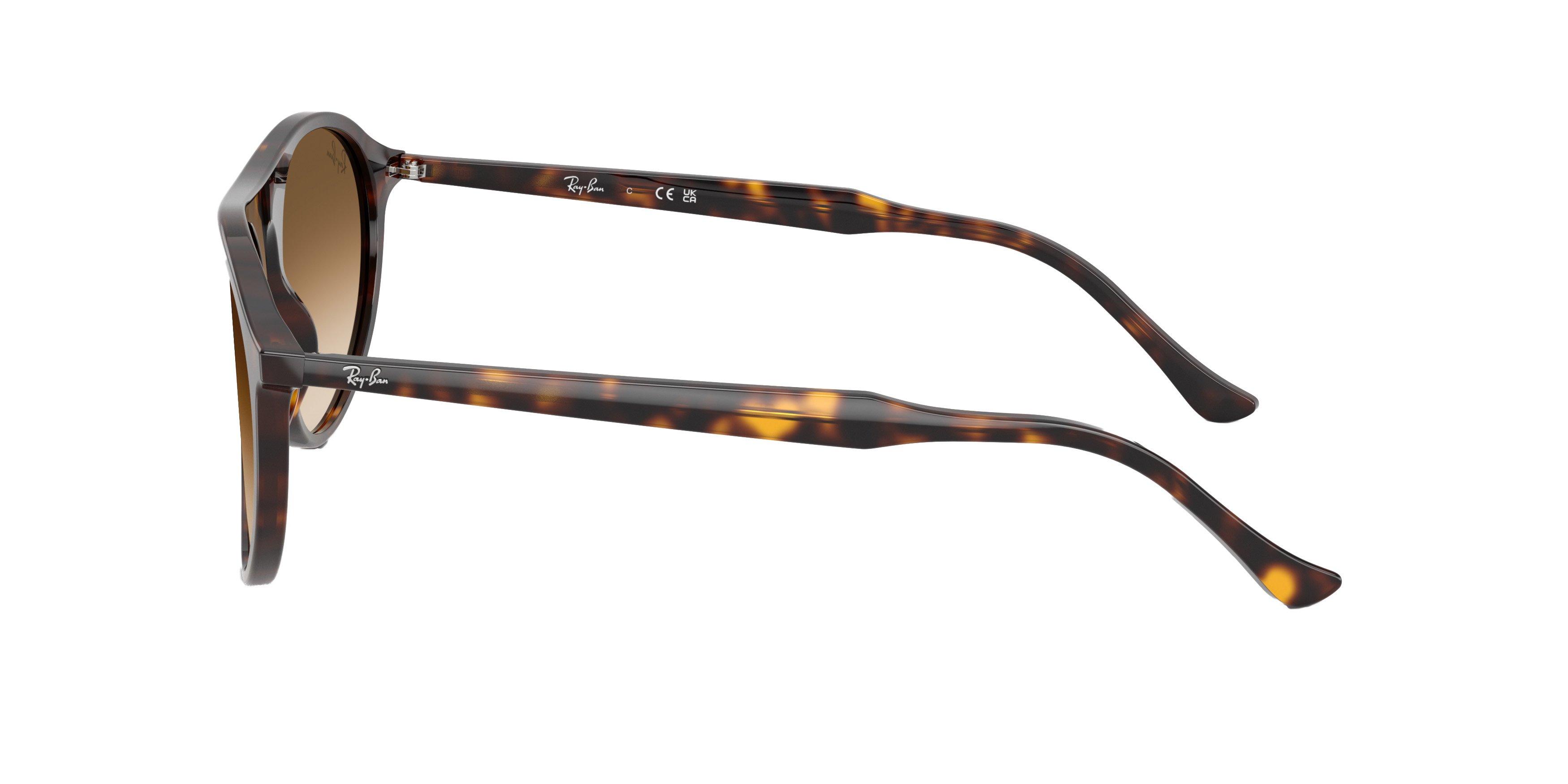 Ray-Ban RB2215 Brown Gradient Sunglasses - Yellow Turtle - YELLOW/BROWN Thumbnail View 6