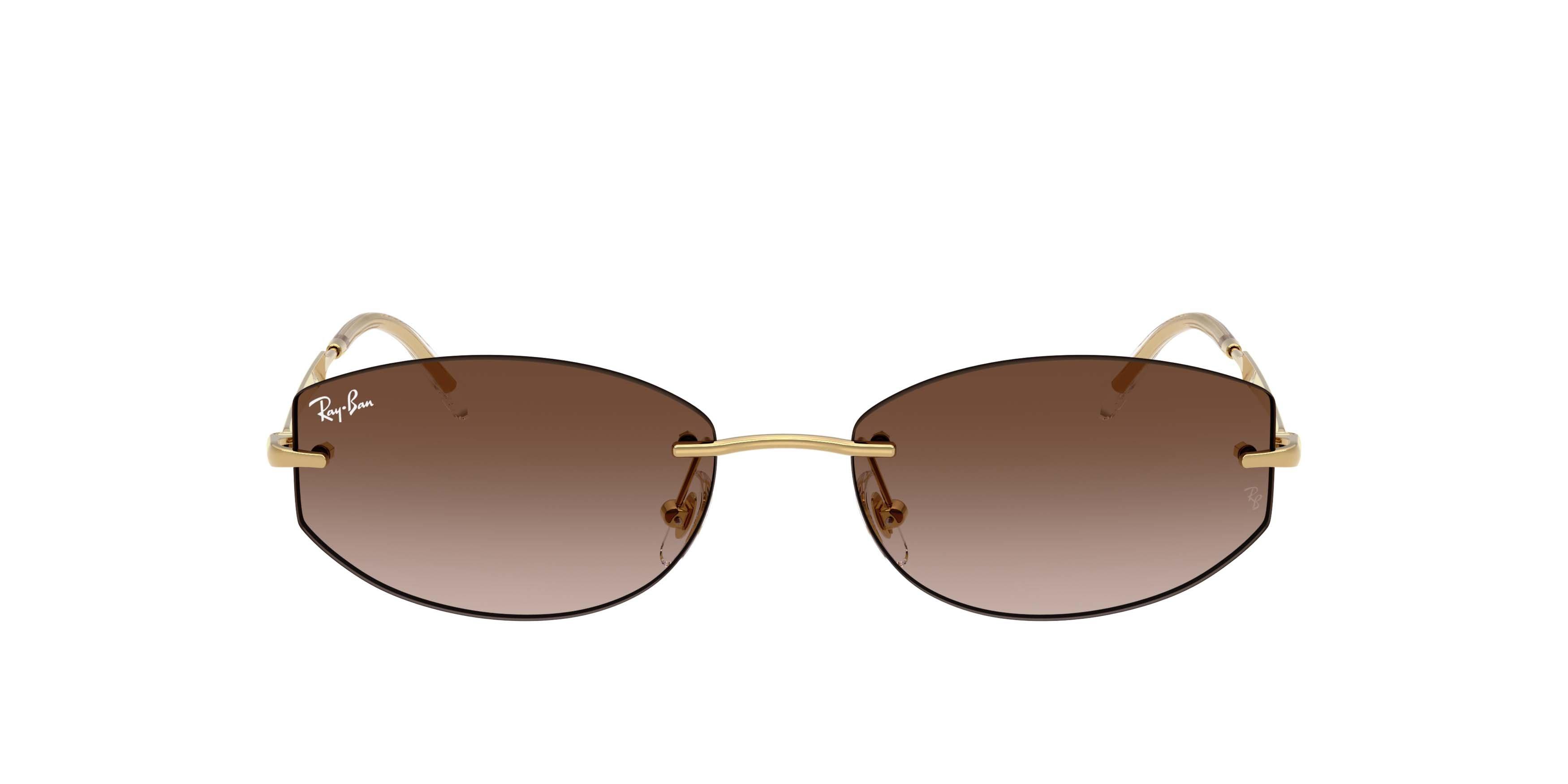 Ray-Ban RB3792 Gradient Brown Sunglasses - Polished Arista Gold - GOLD/BROWN