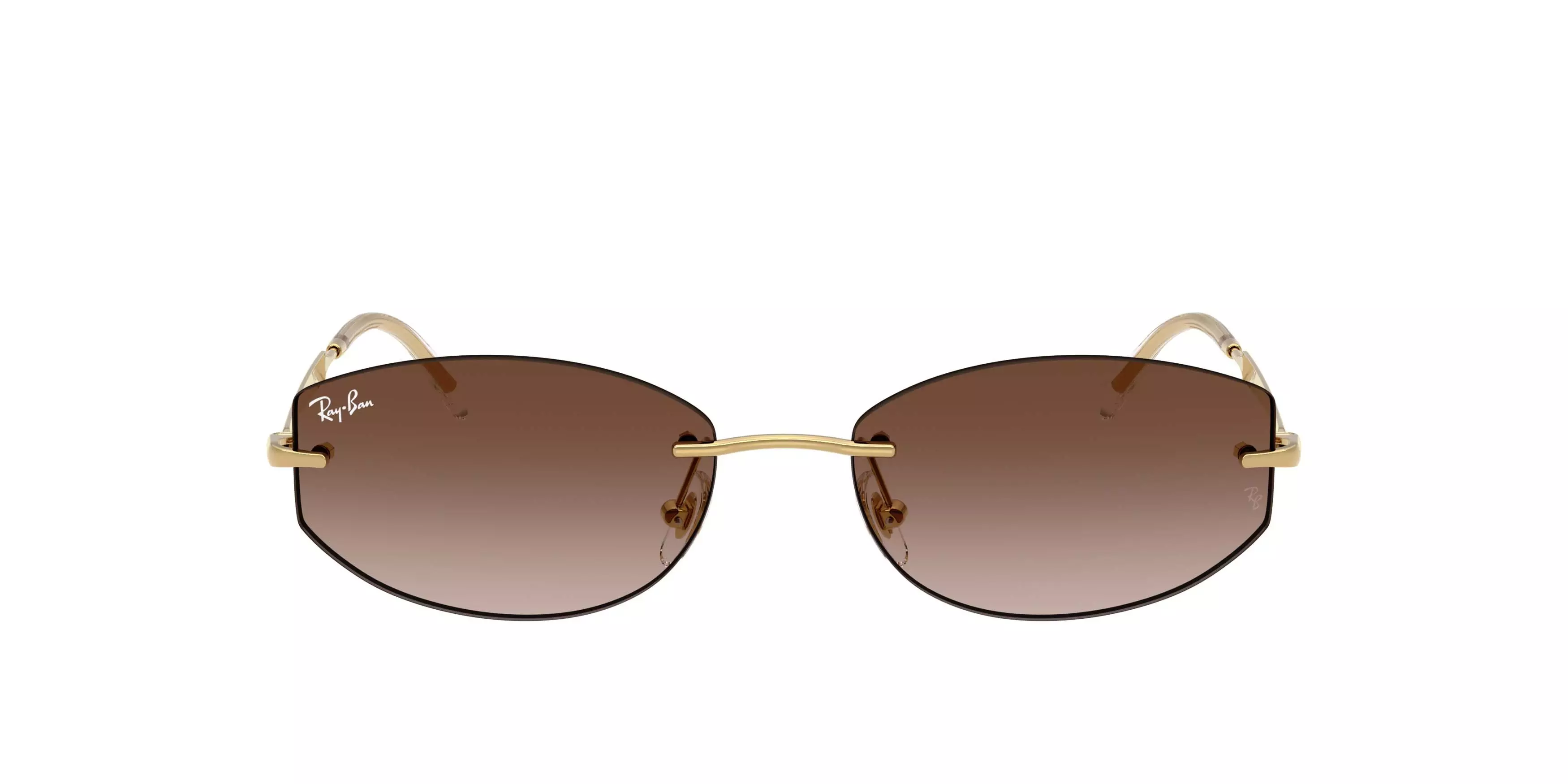 Ray-Ban RB3792 Gradient Brown Sunglasses - Polished Arista Gold - GOLD/BROWN