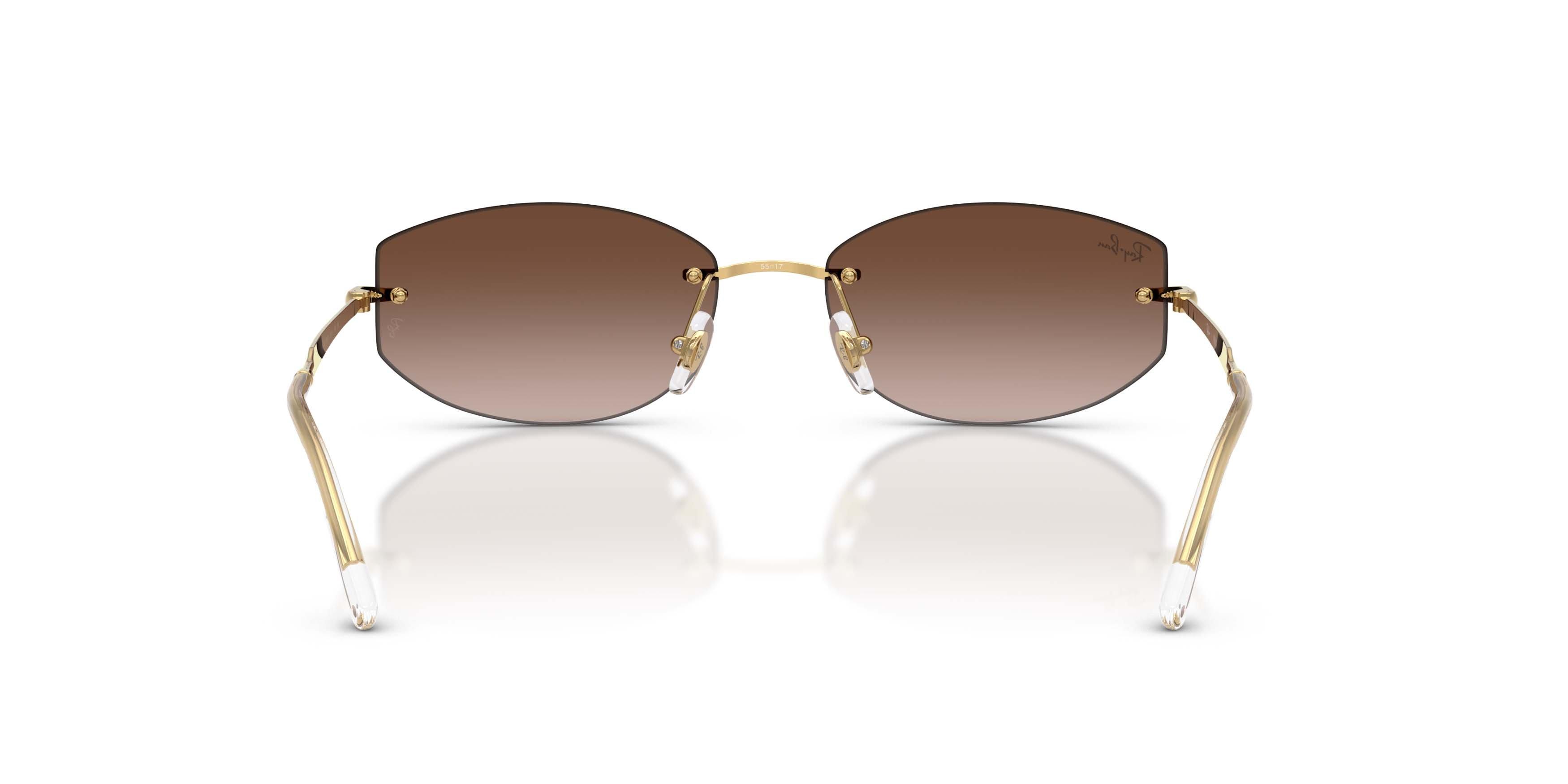 Ray-Ban RB3792 Gradient Brown Sunglasses - Polished Arista Gold - GOLD/BROWN