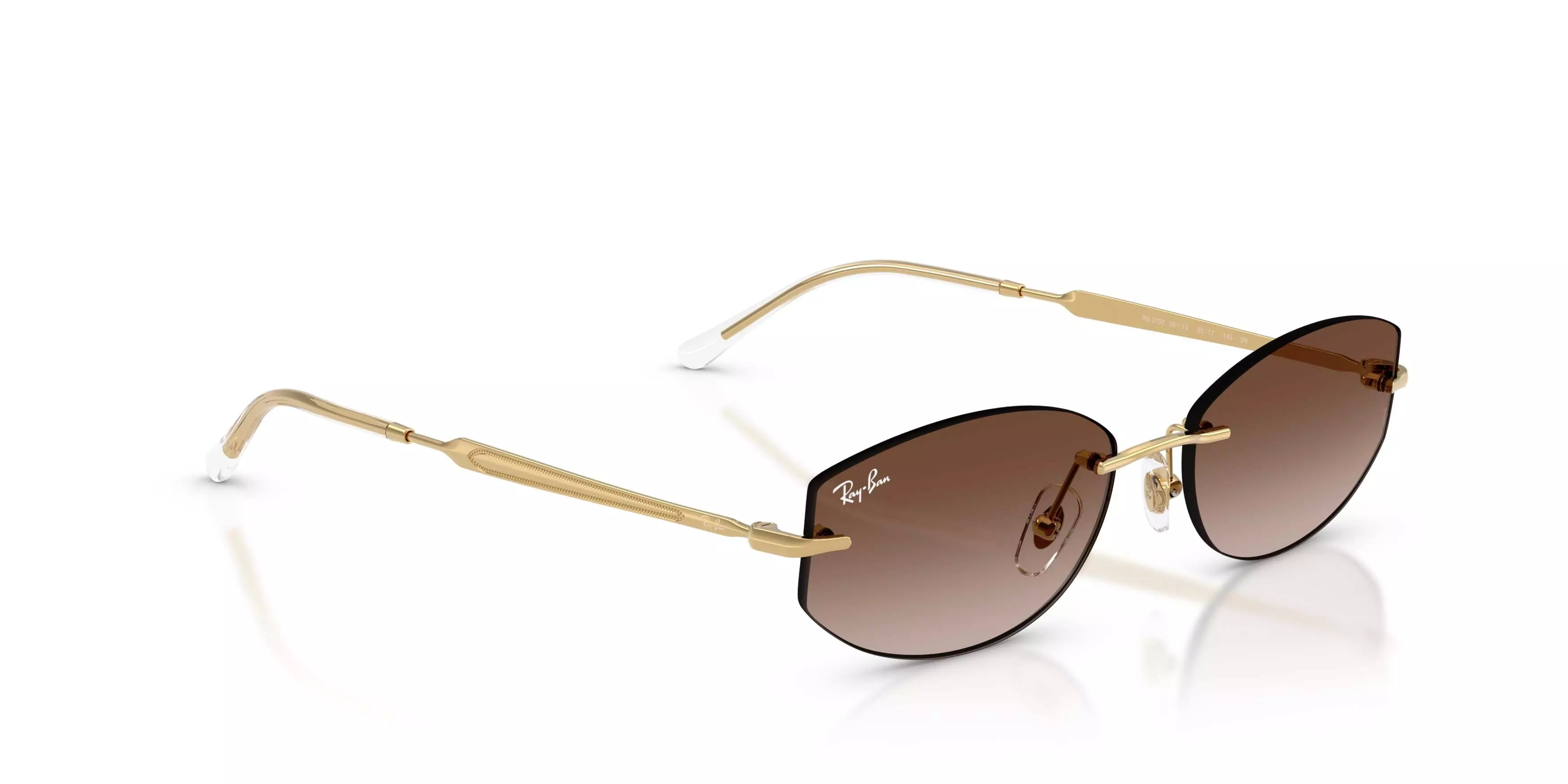 Ray-Ban RB3792 Gradient Brown Sunglasses - Polished Arista Gold - GOLD/BROWN