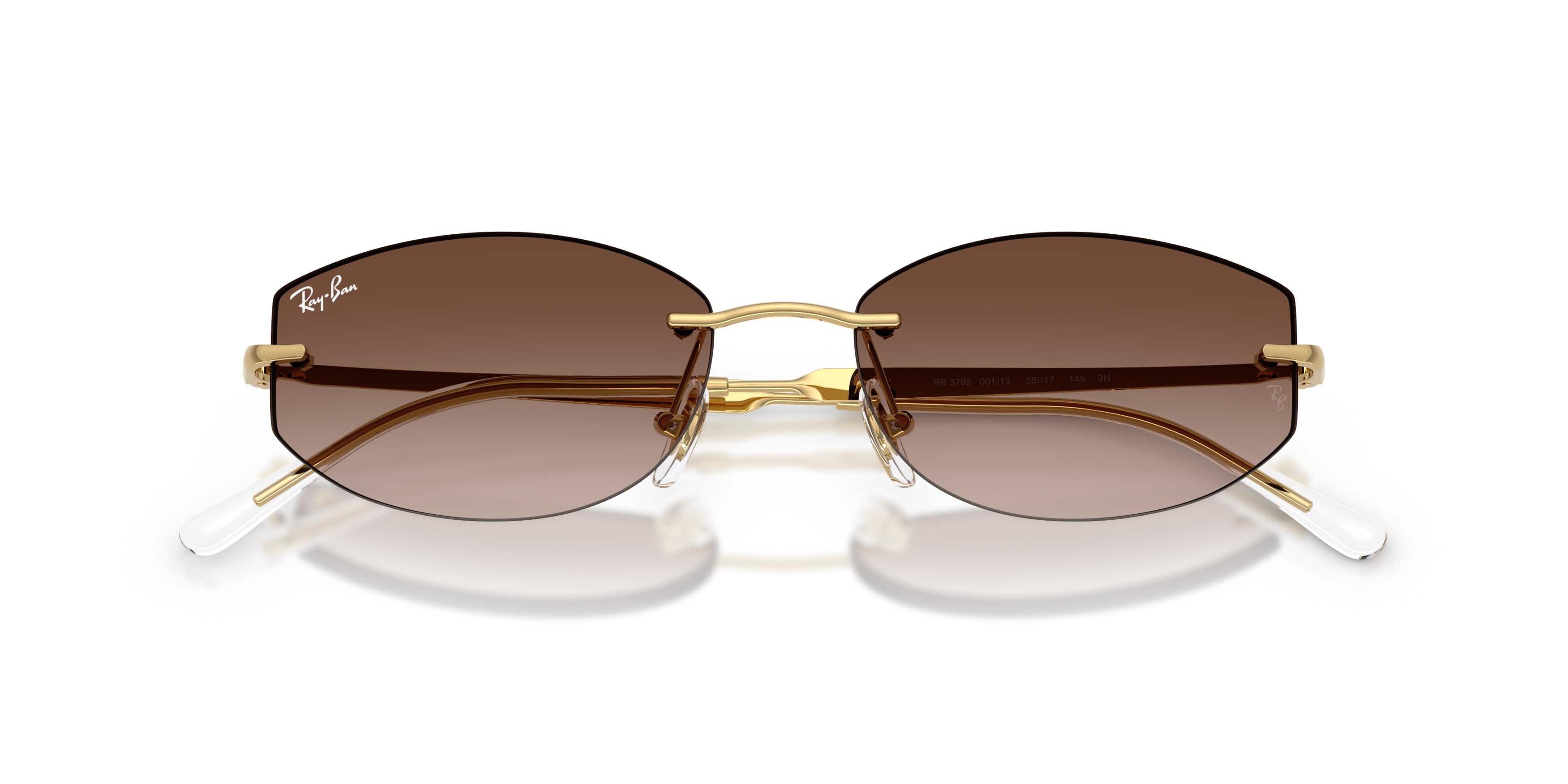 Ray-Ban RB3792 Gradient Brown Sunglasses - Polished Arista Gold - GOLD/BROWN