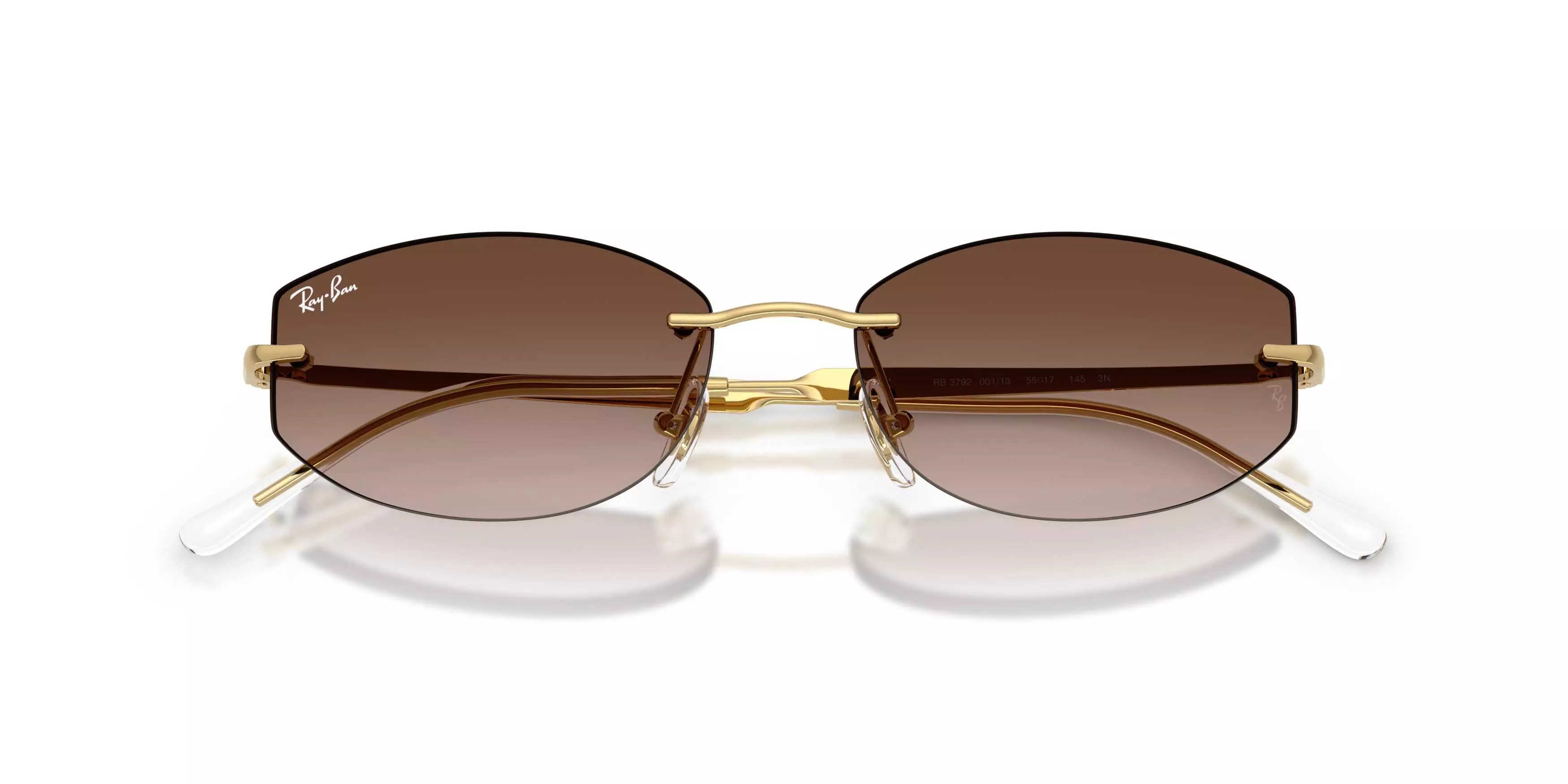 Ray-Ban RB3792 Gradient Brown Sunglasses - Polished Arista Gold - GOLD/BROWN