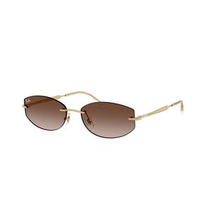 Ray-Ban RB3792 Gradient Brown Sunglasses - Polished Arista Gold - GOLD/BROWN