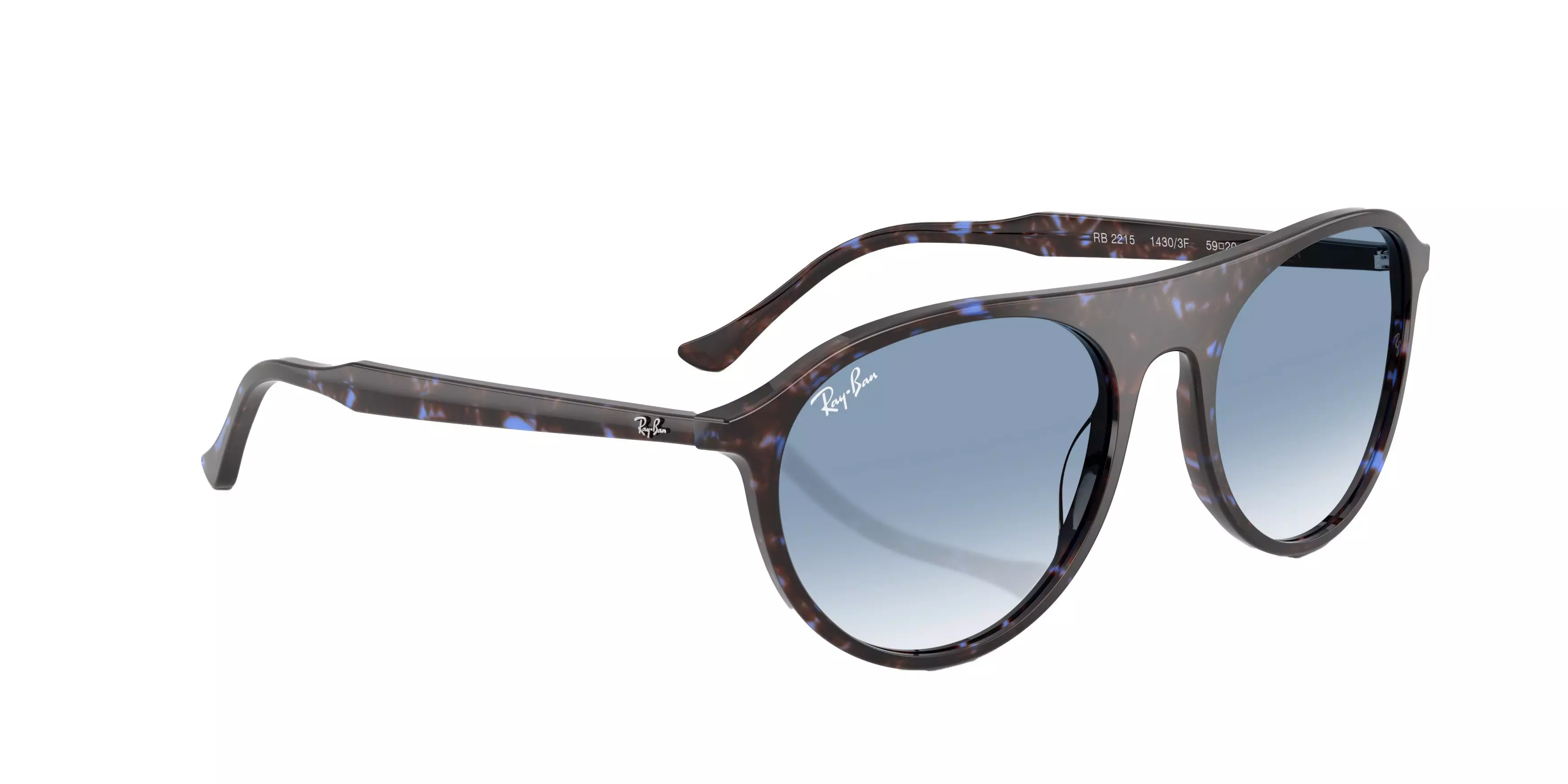 Ray-Ban RB2215 Blue Gradient Sunglasses - Blue Turtle - BLUE