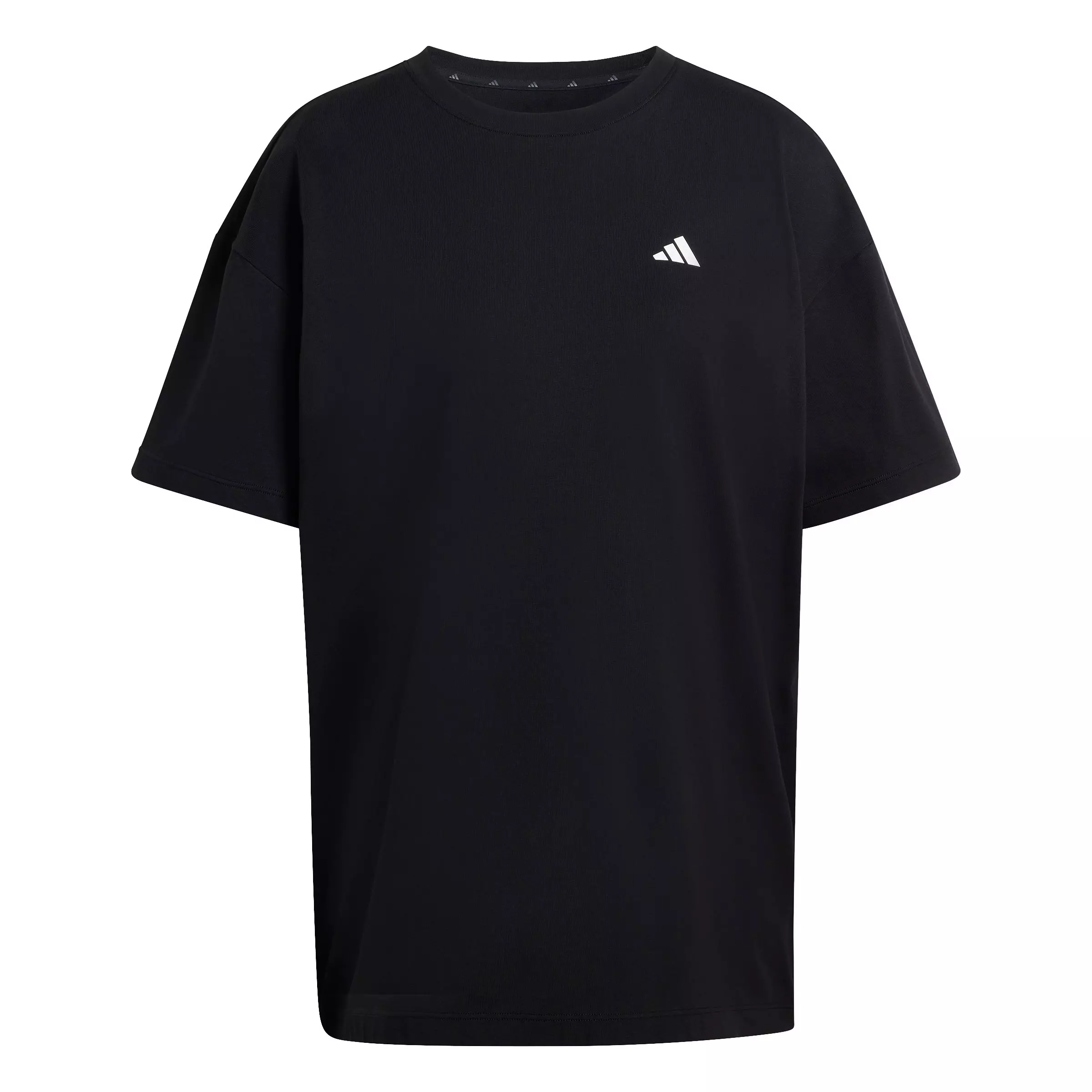 adidas Women's Power Essentials Workout Oversized T-Shirt - Black - BLACK