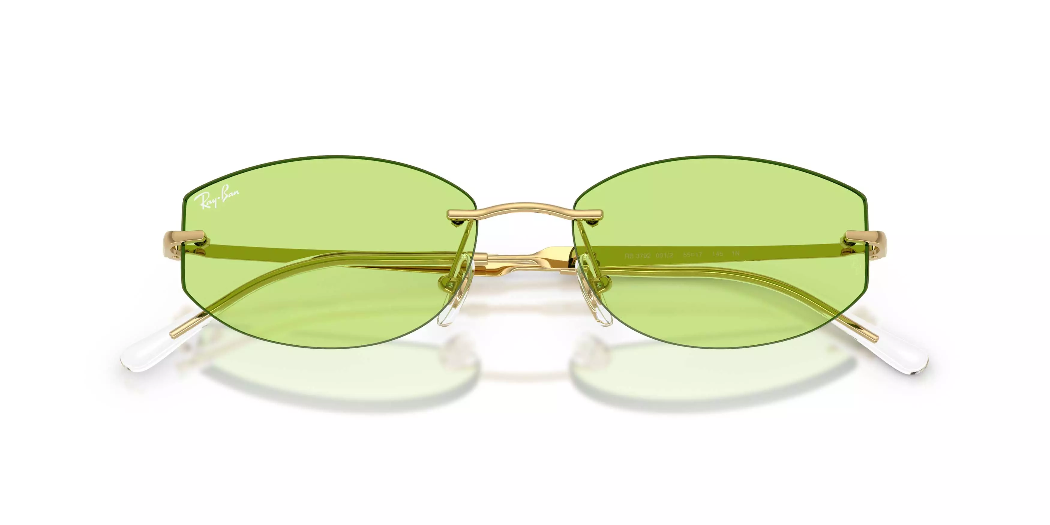 Ray-Ban RB3792 Light Green Sunglasses - Polished Arista Gold - GOLD/GREEN