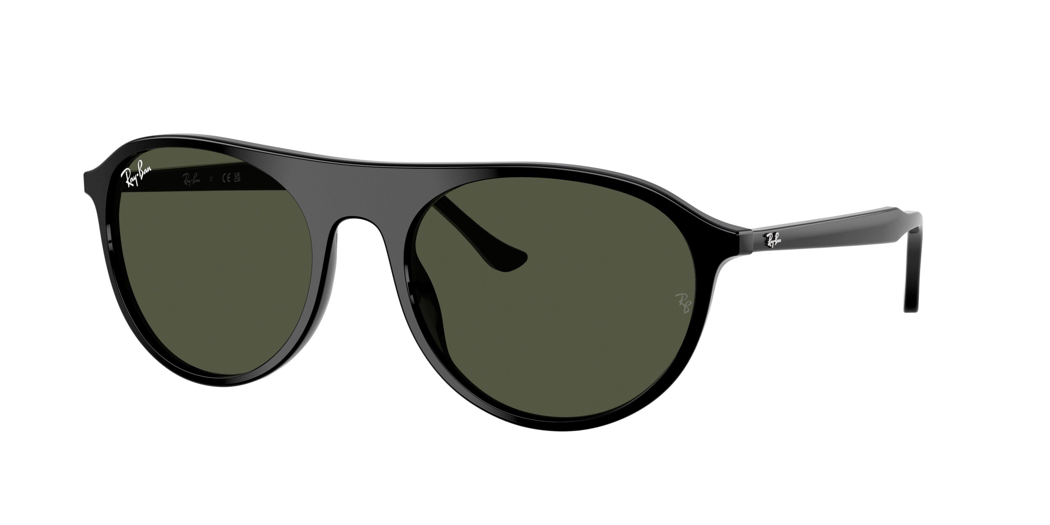 Ray-Ban RB2215 Green Sunglasses - Black - BLACK/GREEN Thumbnail View 1