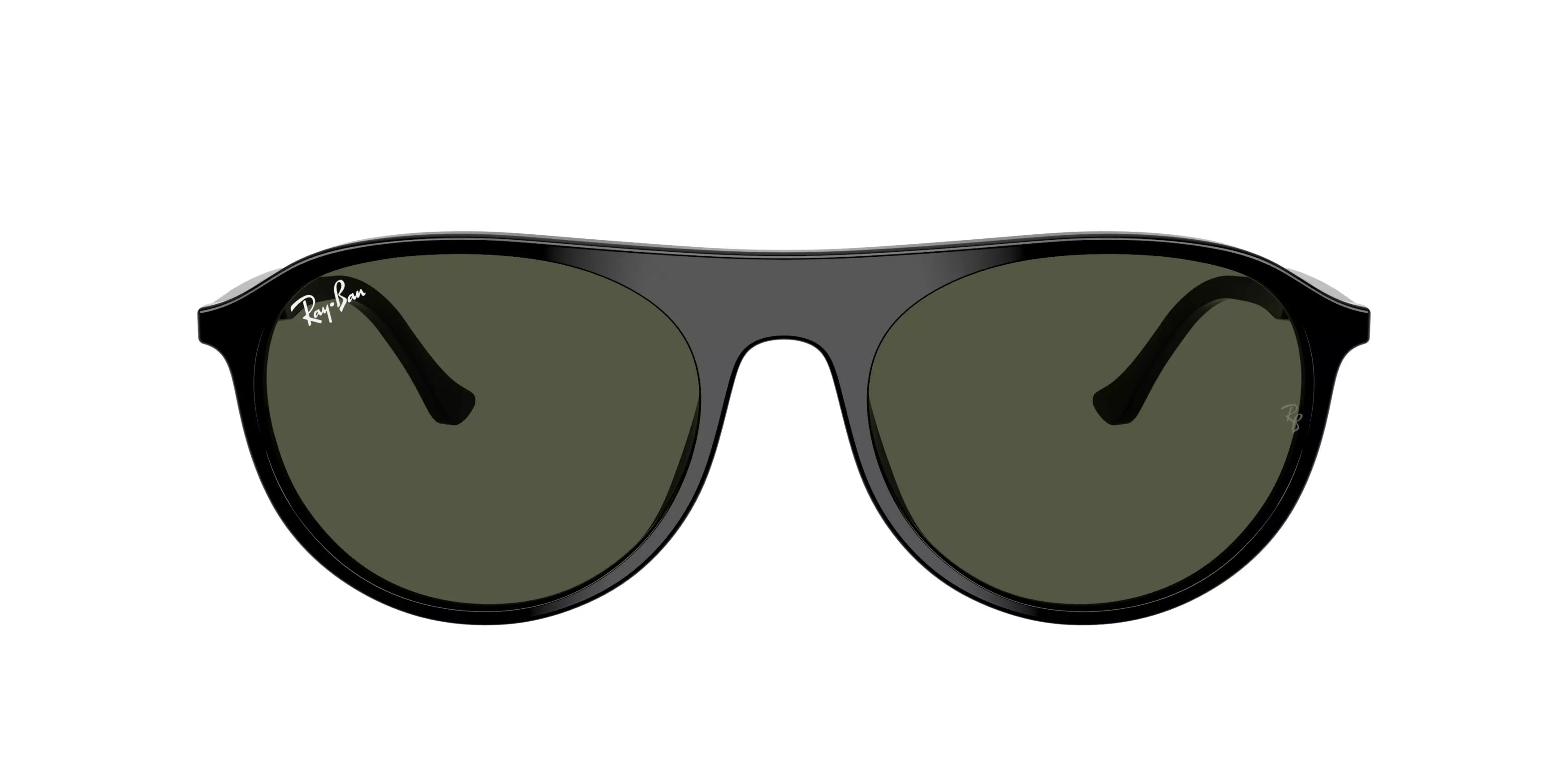 Ray-Ban RB2215 Green Sunglasses - Black - BLACK/GREEN
