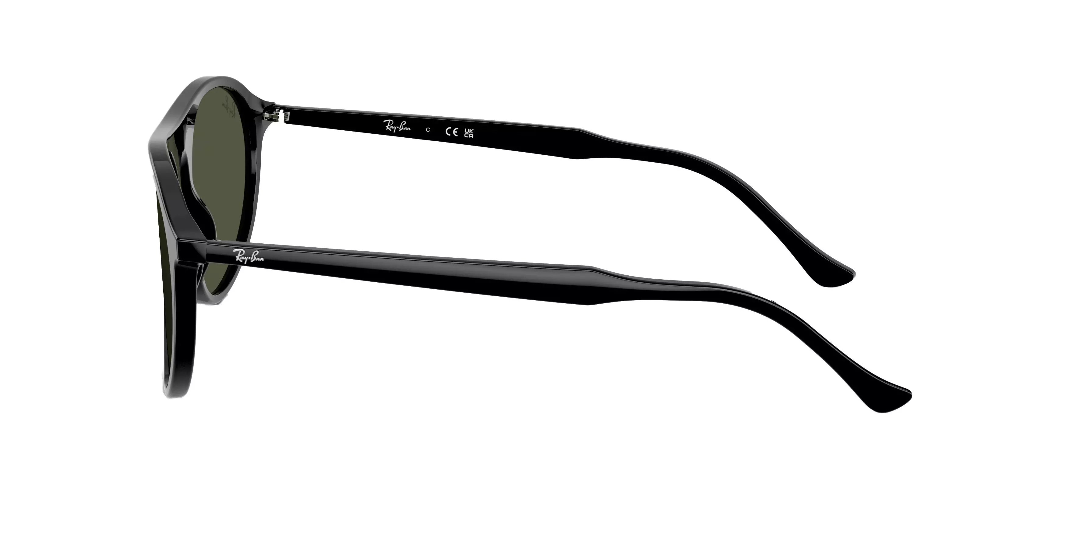 Ray-Ban RB2215 Green Sunglasses - Black - BLACK/GREEN