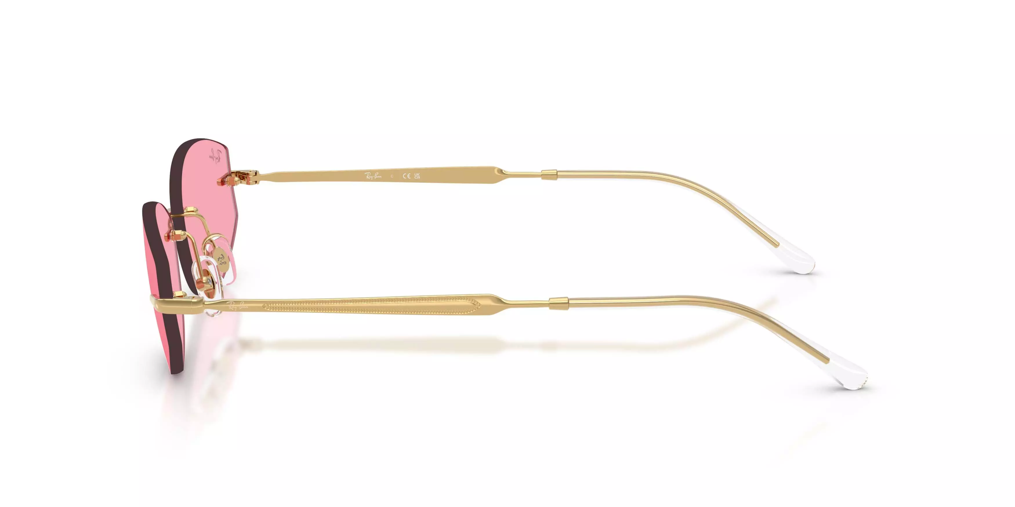 Ray-Ban RB3792 Pink Sunglasses - Polished Arista Gold - GOLD