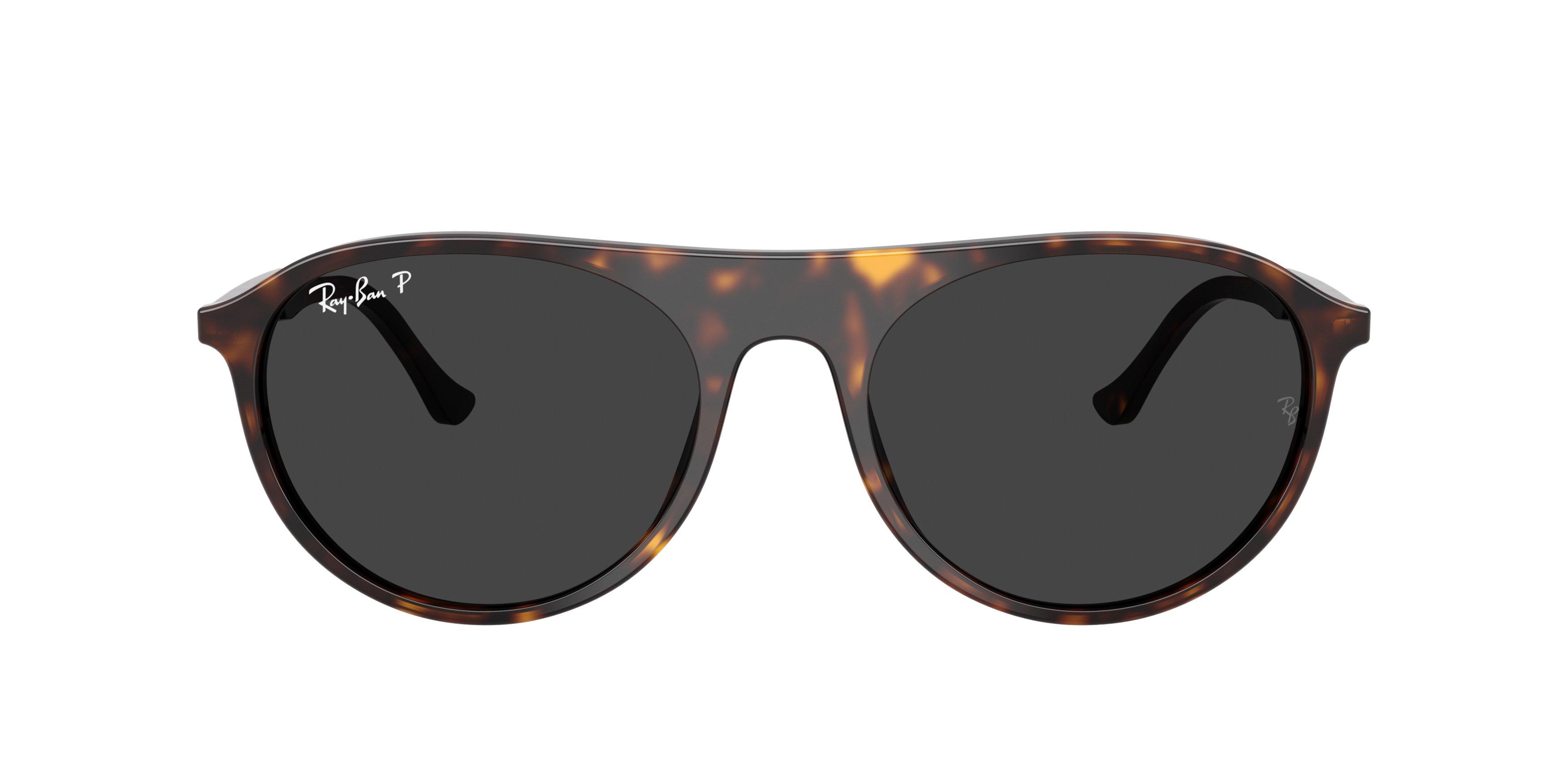 Ray-Ban RB2215 Grey Sunglasses - Tortoise - BROWN/GREY Thumbnail View 3
