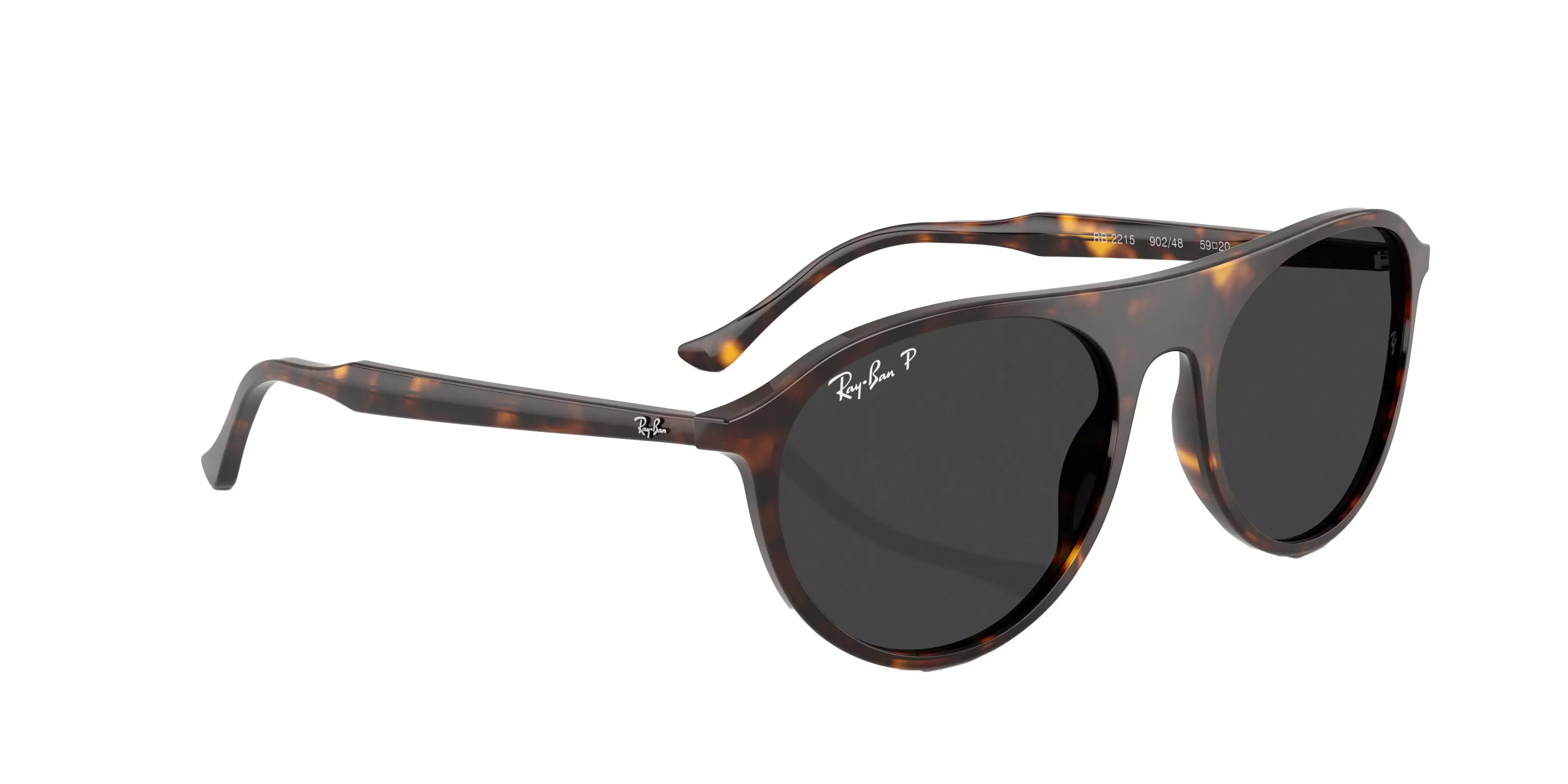 Ray-Ban RB2215 Grey Sunglasses - Tortoise - BROWN/GREY
