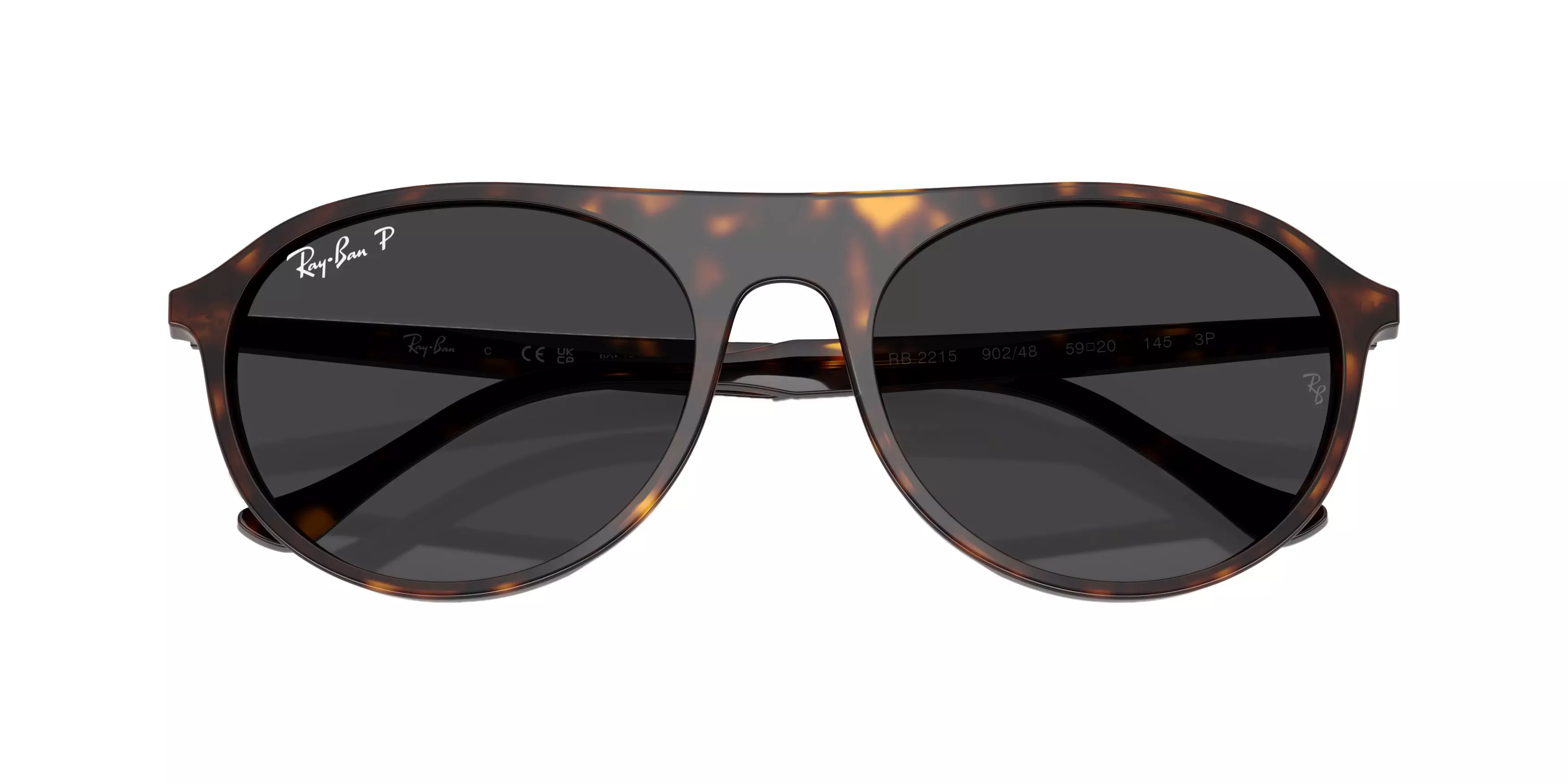 Ray-Ban RB2215 Grey Sunglasses - Tortoise - BROWN/GREY