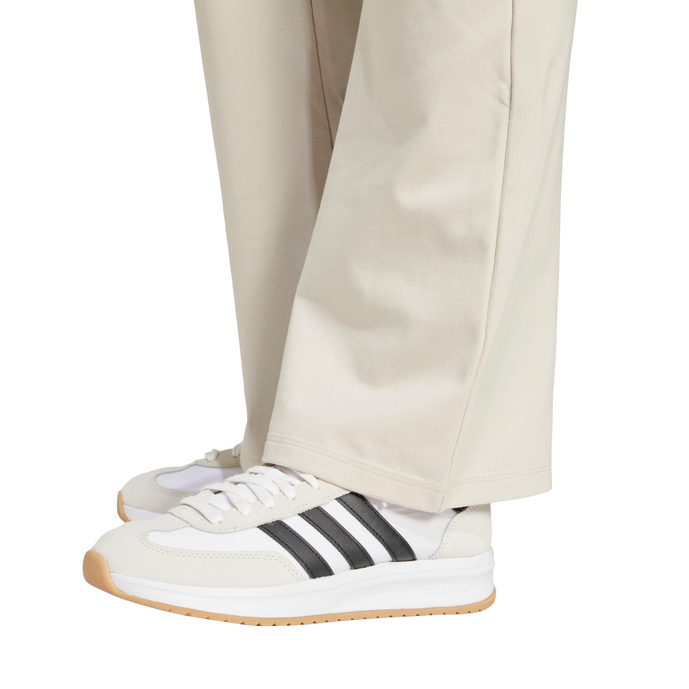 adidas Women's Essentials Small Logo Flared Leggings - Cream - CREAM Thumbnail View 4