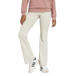 adidas Women's Essentials Small Logo Flared Leggings - Cream