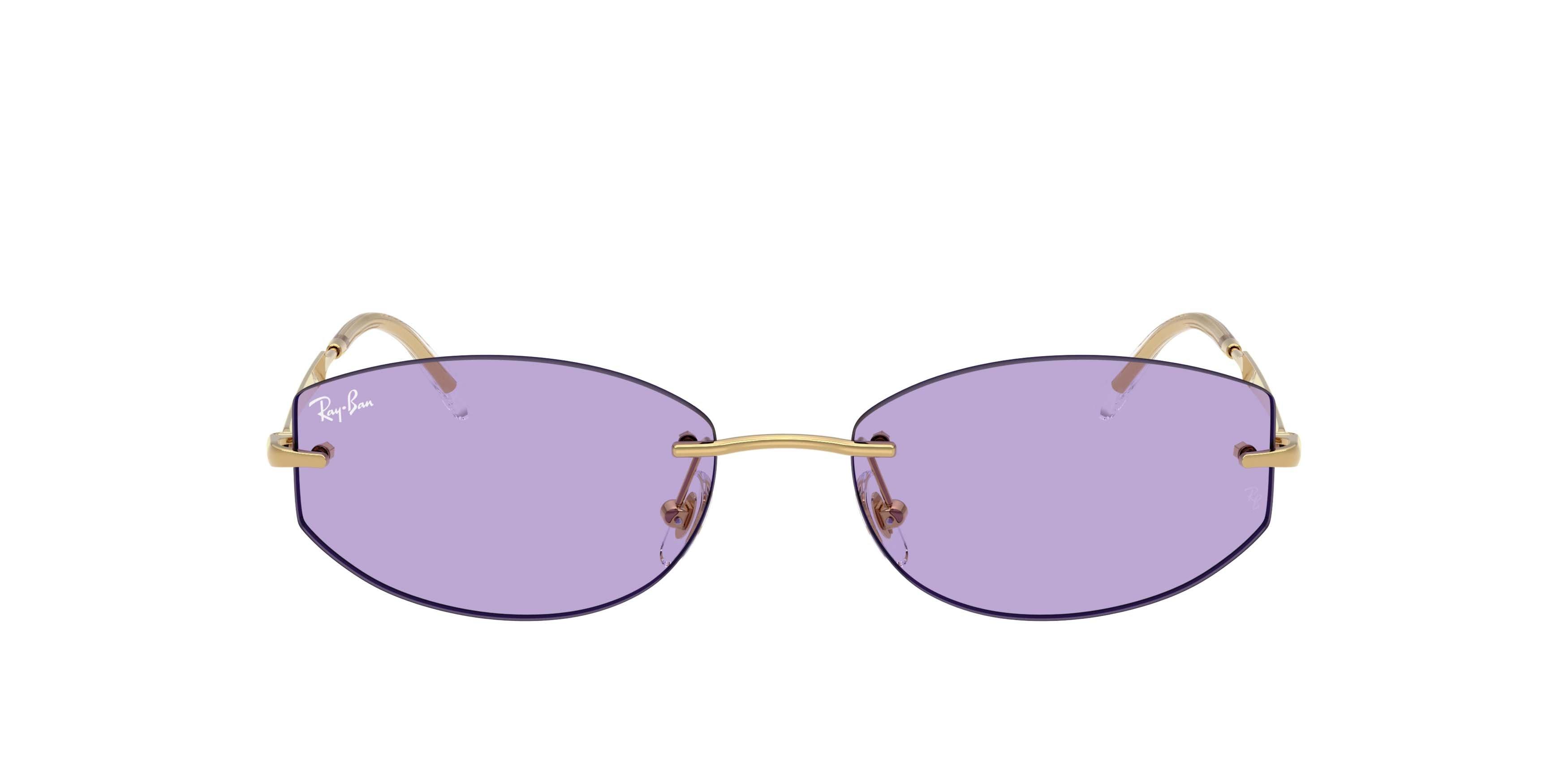 Ray-Ban RB3792 Violet Sunglasses - Polished Arista Gold - GOLD/PURPLE