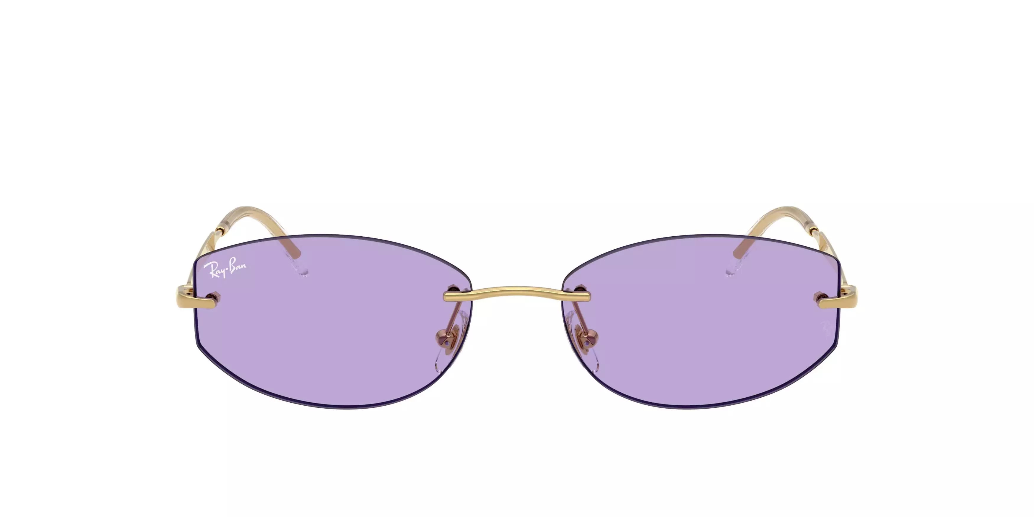 Ray-Ban RB3792 Violet Sunglasses - Polished Arista Gold - GOLD/PURPLE