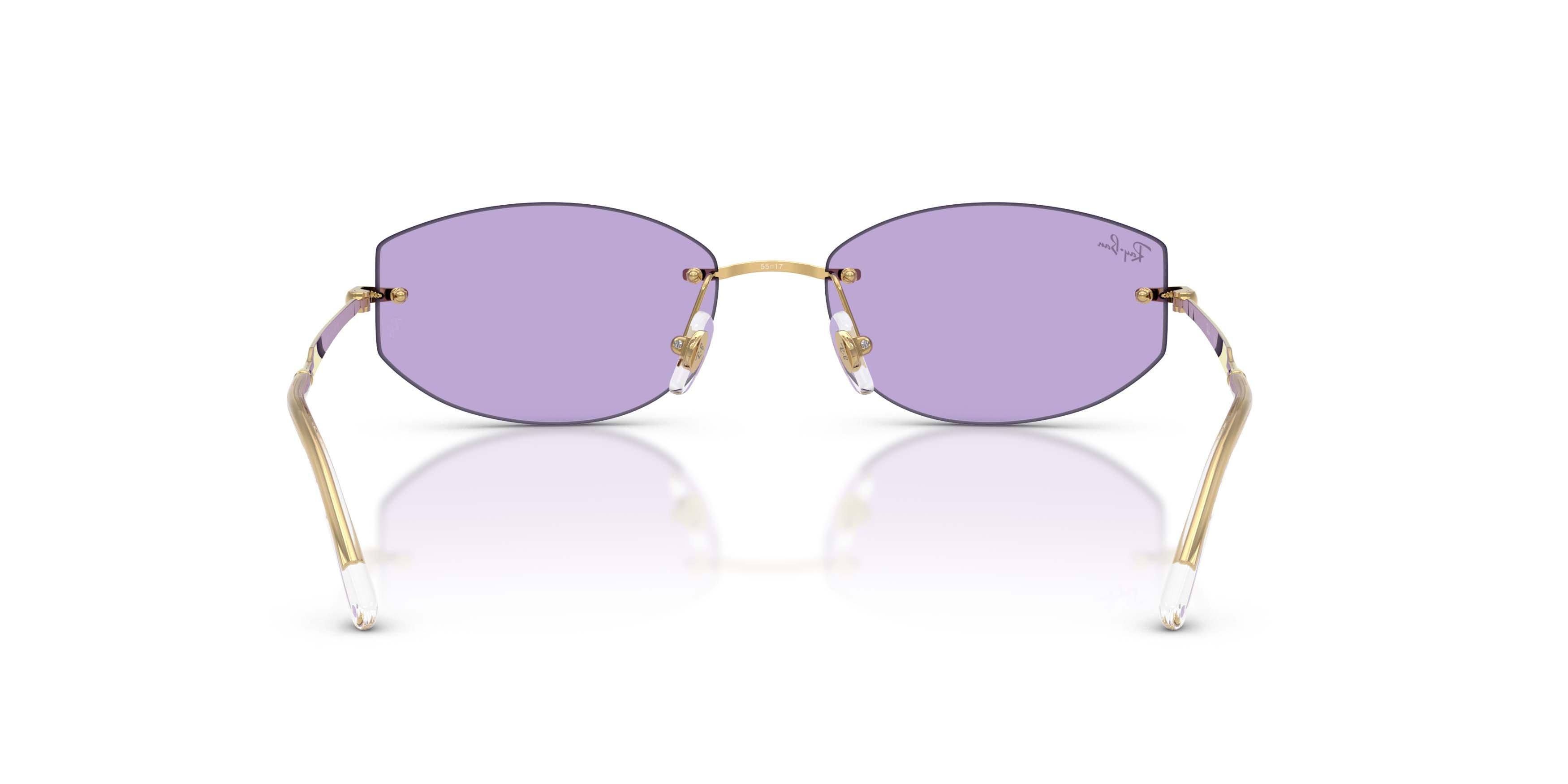 Ray-Ban RB3792 Violet Sunglasses - Polished Arista Gold - GOLD/PURPLE