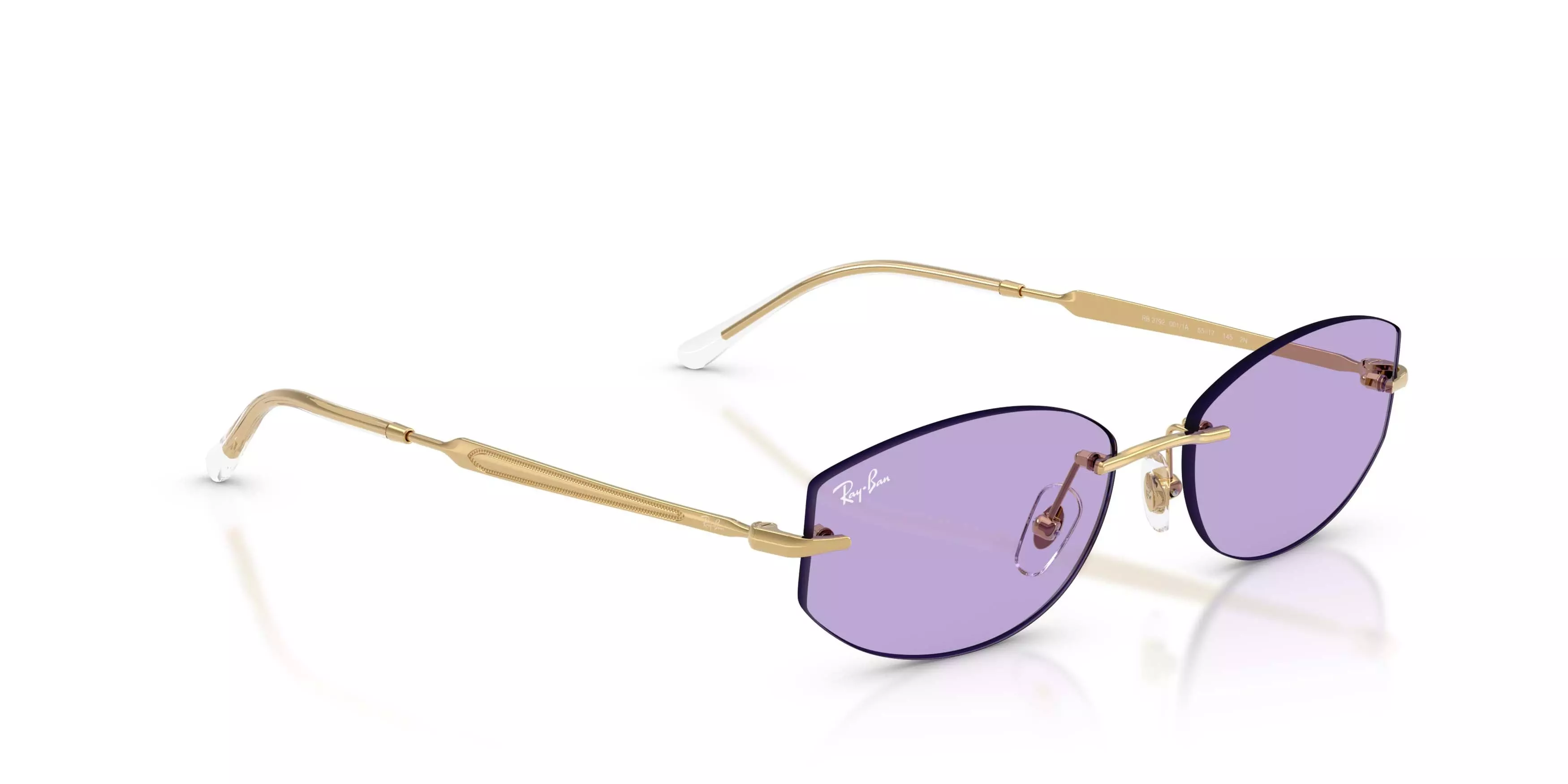 Ray-Ban RB3792 Violet Sunglasses - Polished Arista Gold - GOLD/PURPLE