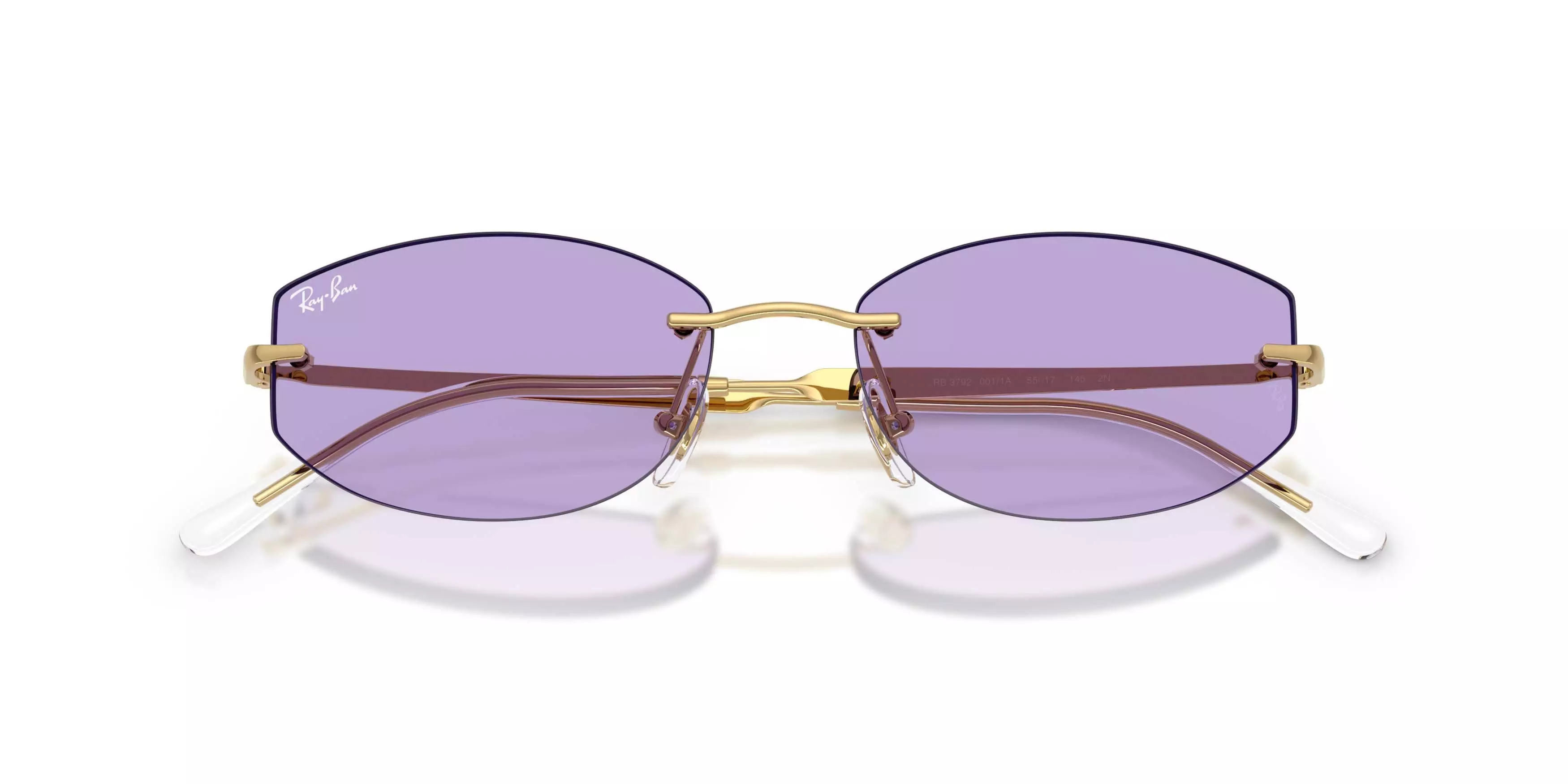 Ray-Ban RB3792 Violet Sunglasses - Polished Arista Gold - GOLD/PURPLE